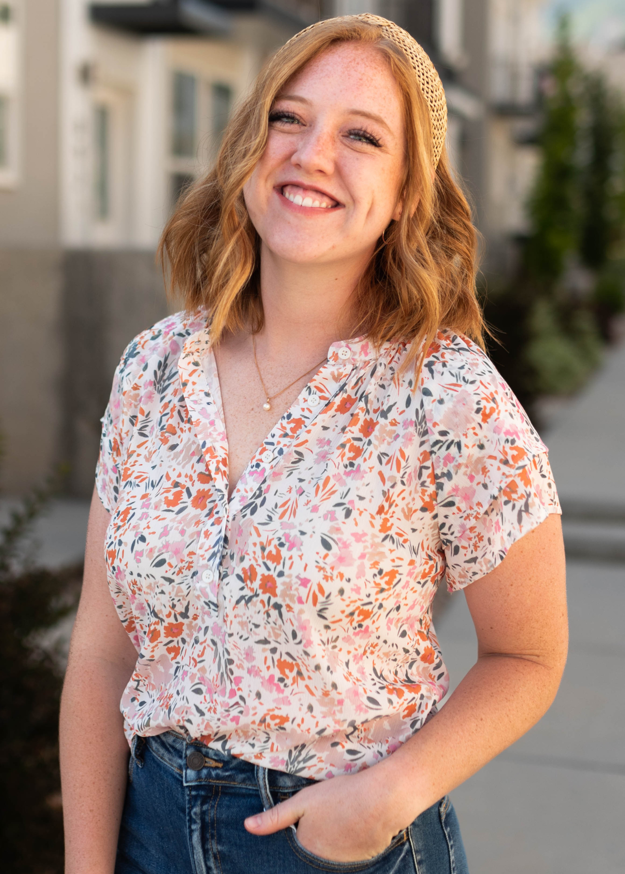 Kyra Ivory Floral Top