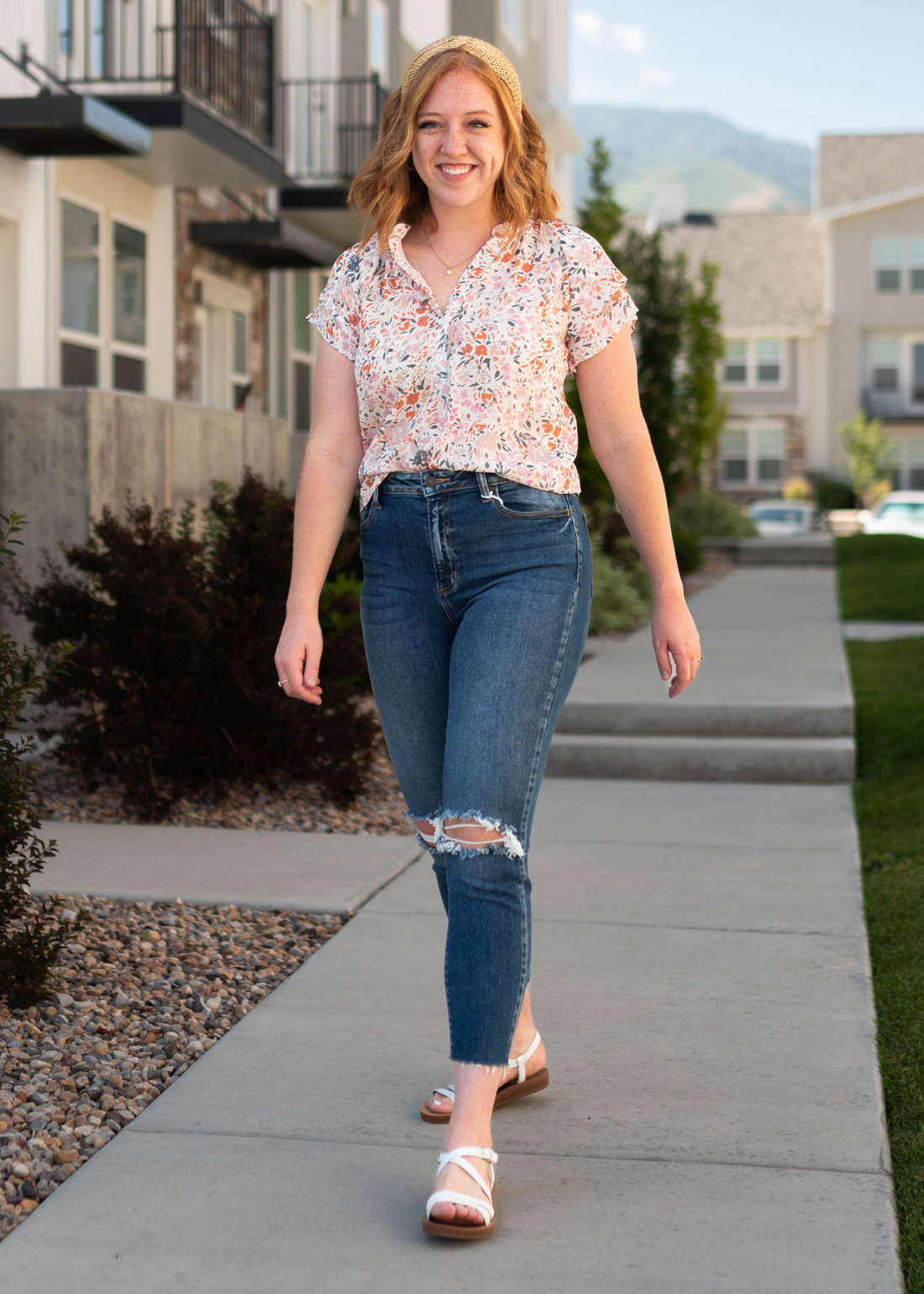 Kyra Ivory Floral Top