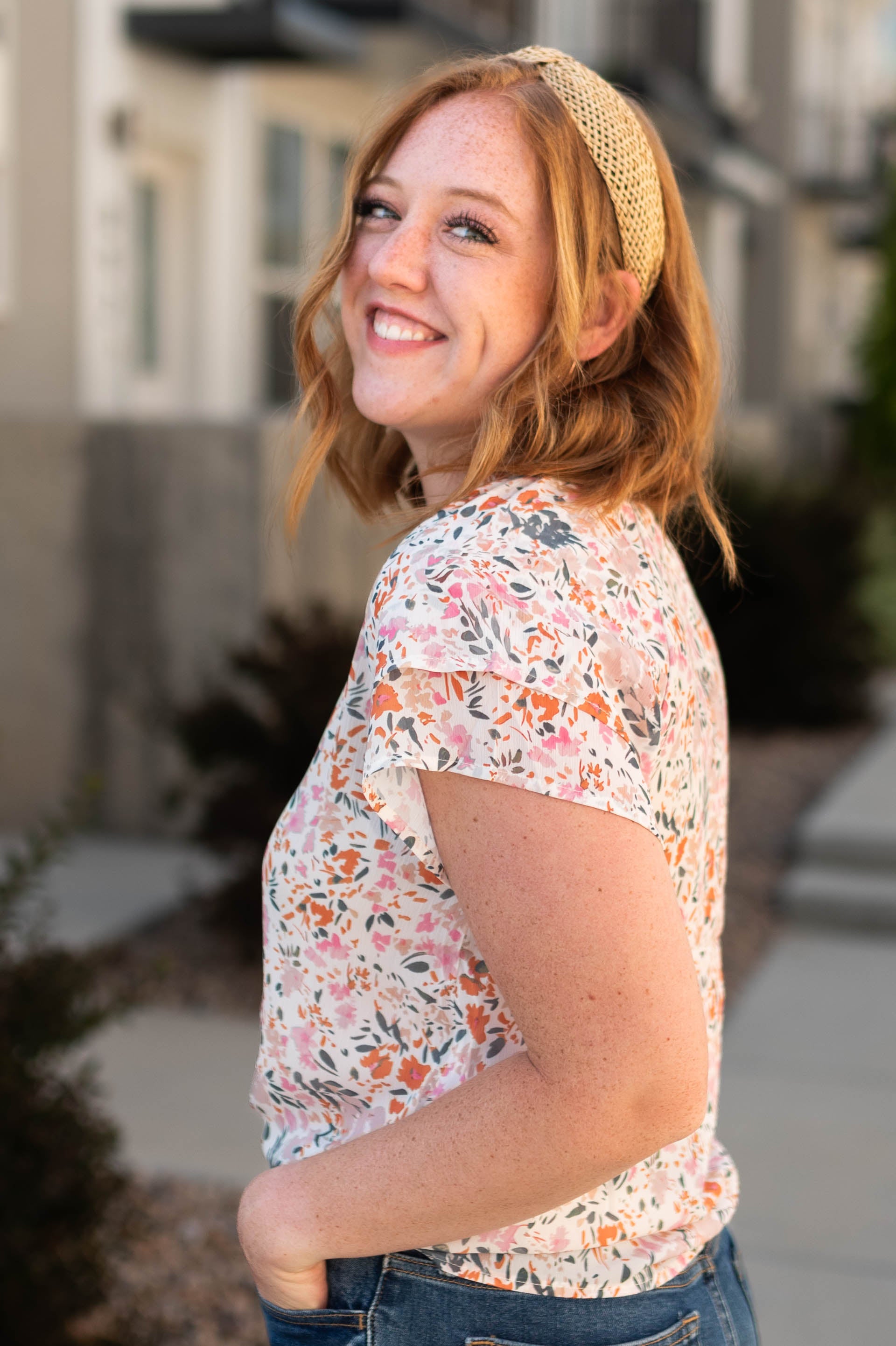 Kyra Ivory Floral Top