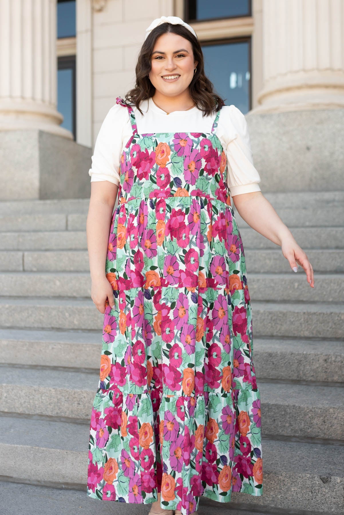 Lanie Multi Floral Tie Dress
