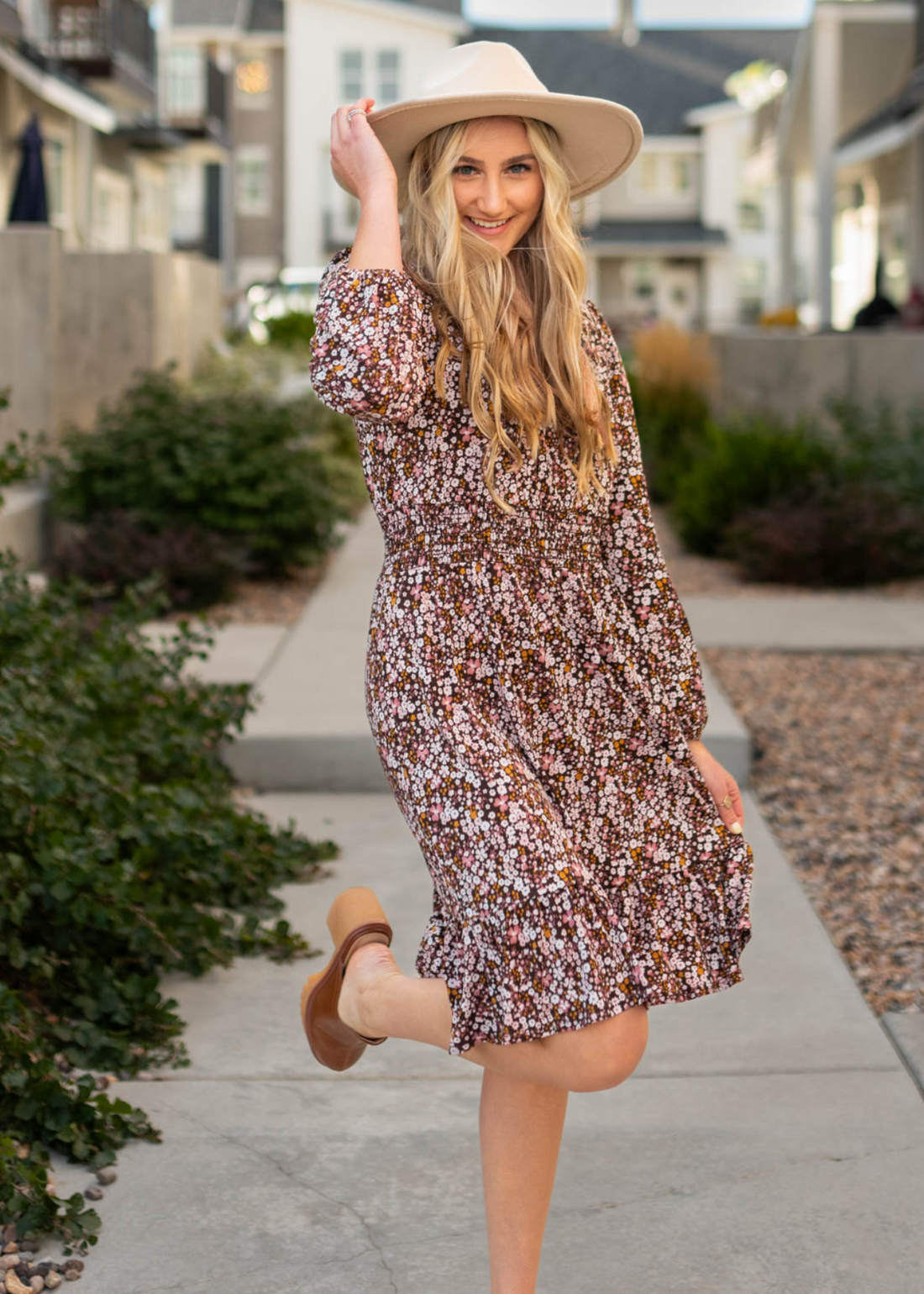 Lara Brown Floral Dress