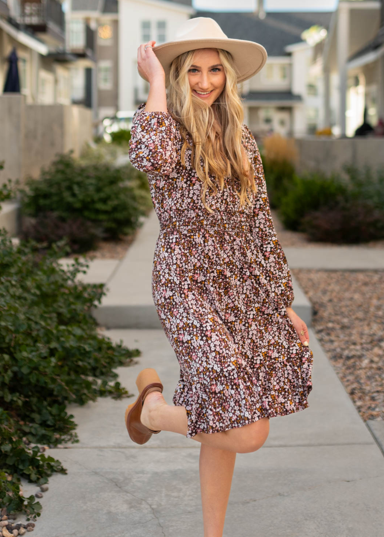 Lara Brown Floral Dress
