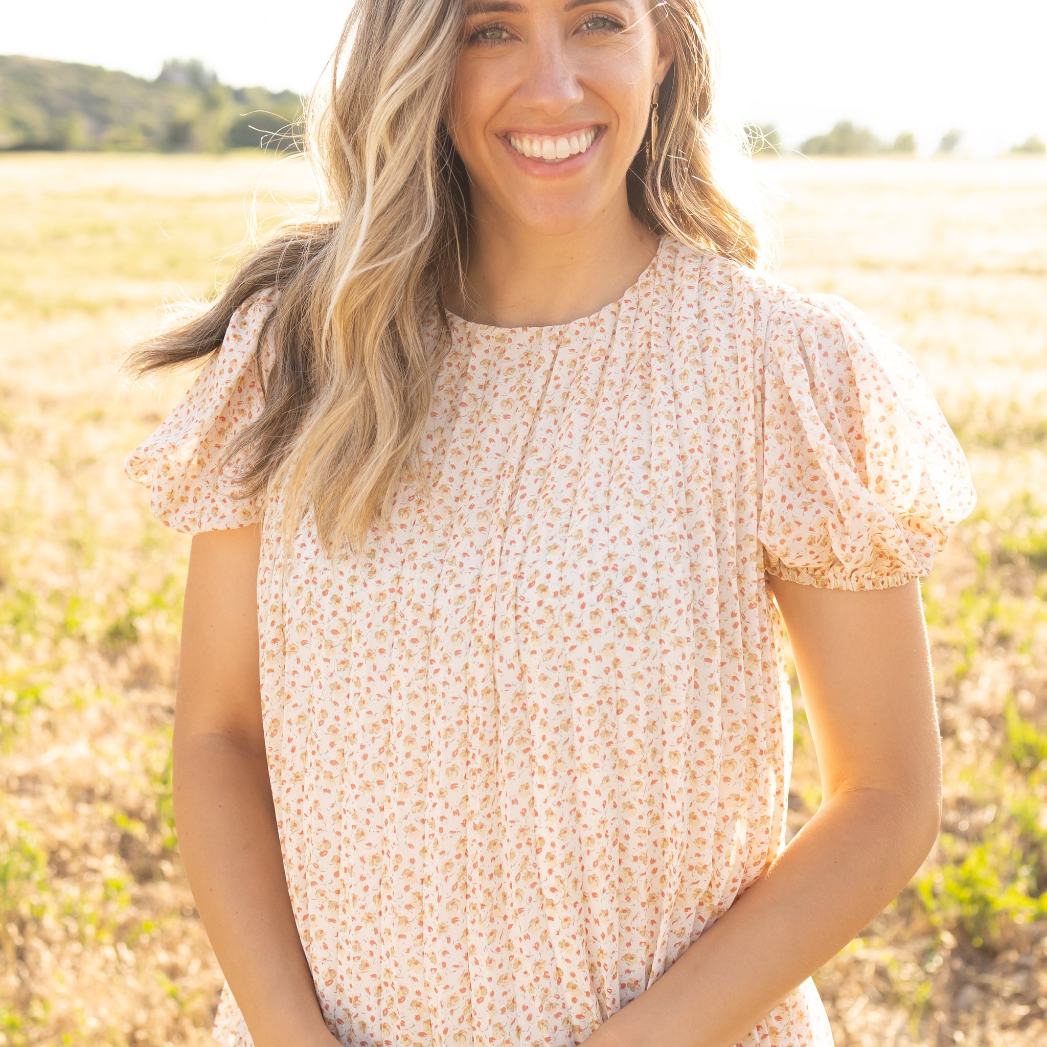 Laurel Ivory Floral Top