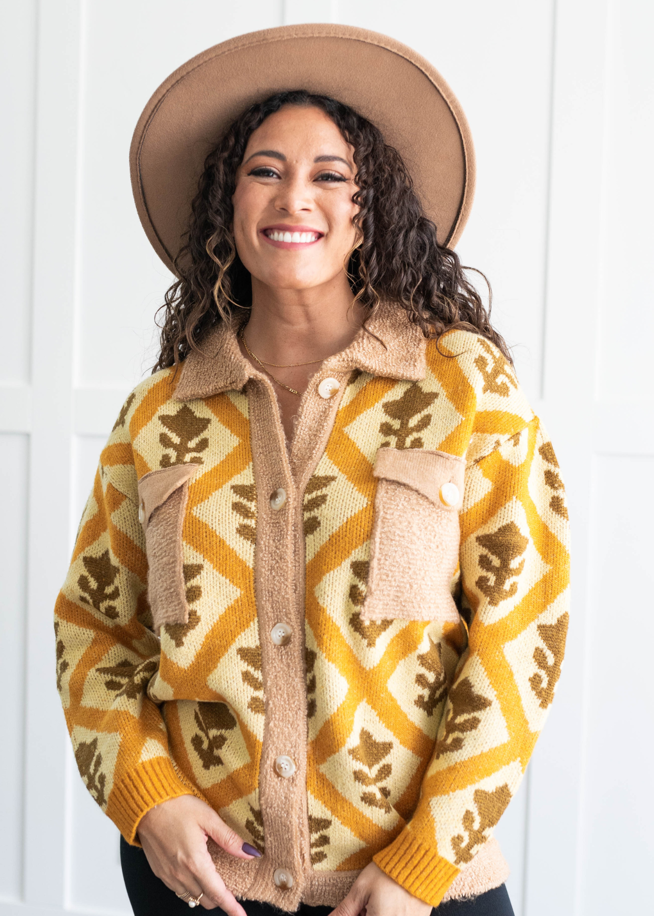 Laurie Camel Cardigan