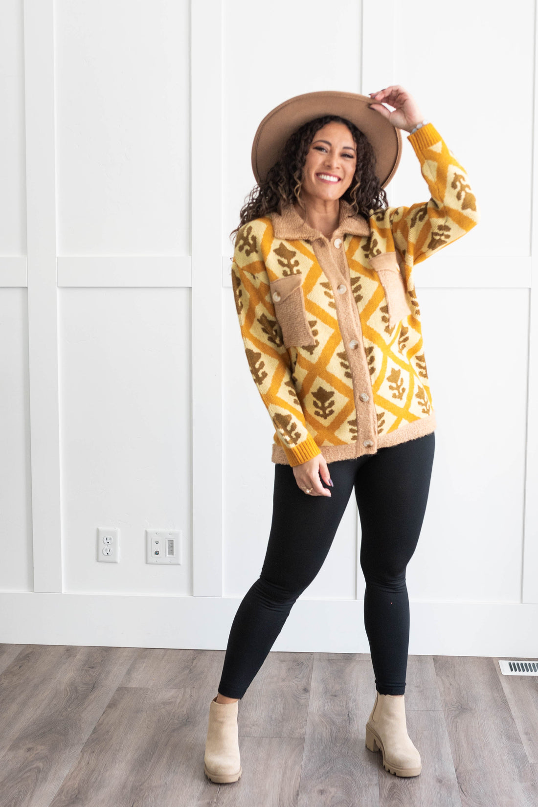 Laurie Camel Cardigan
