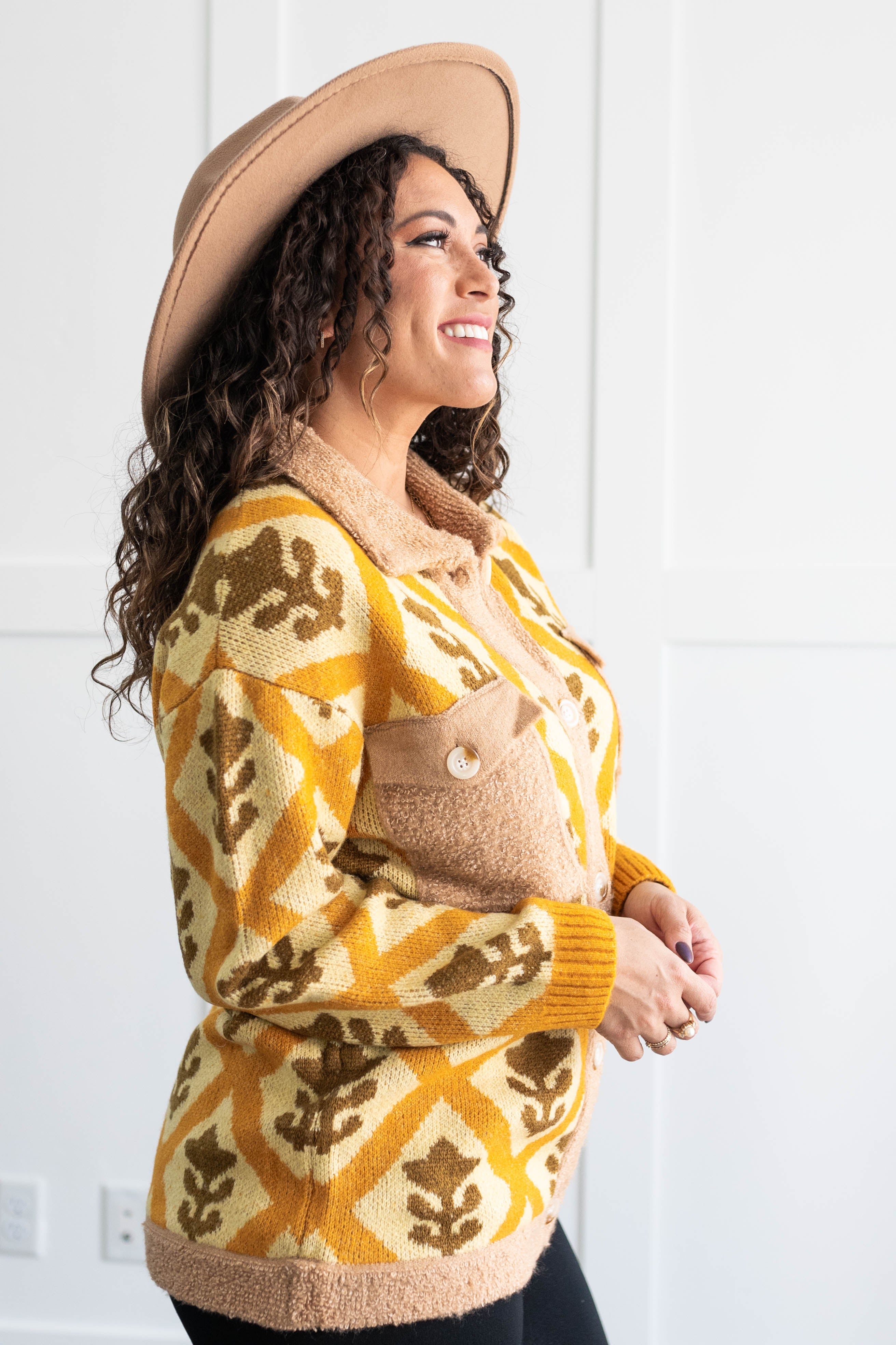 Laurie Camel Cardigan