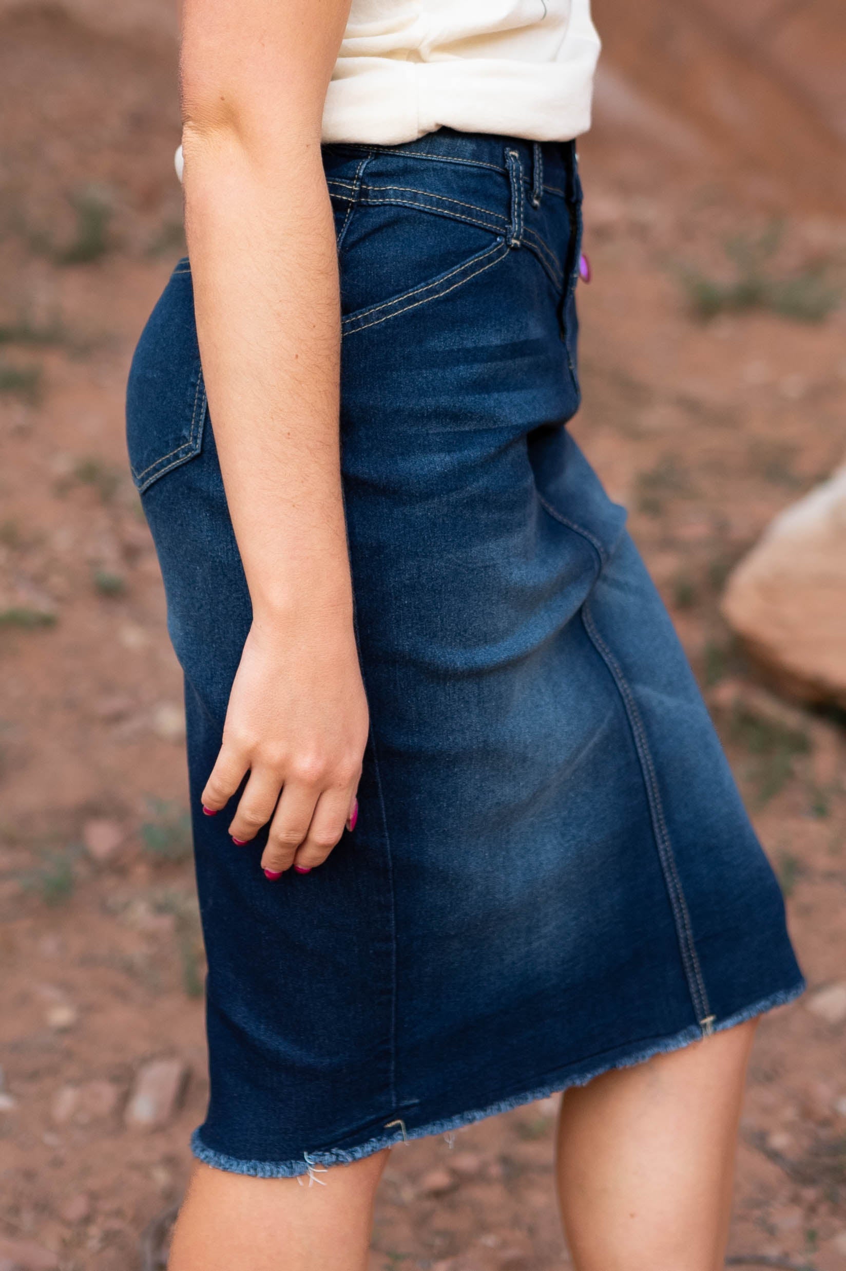 Layla Dark Indigo Skirt