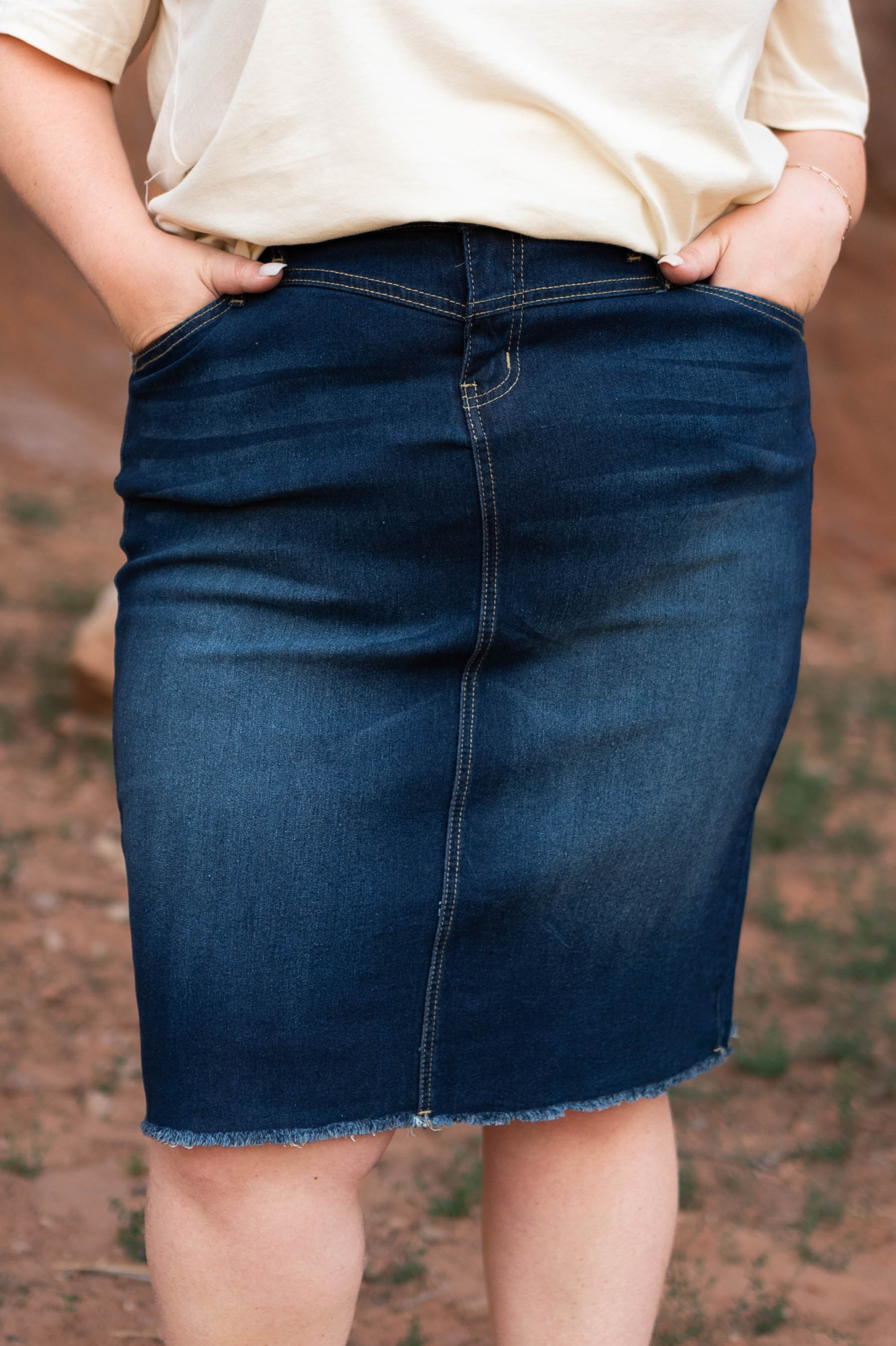 Layla Dark Indigo Skirt