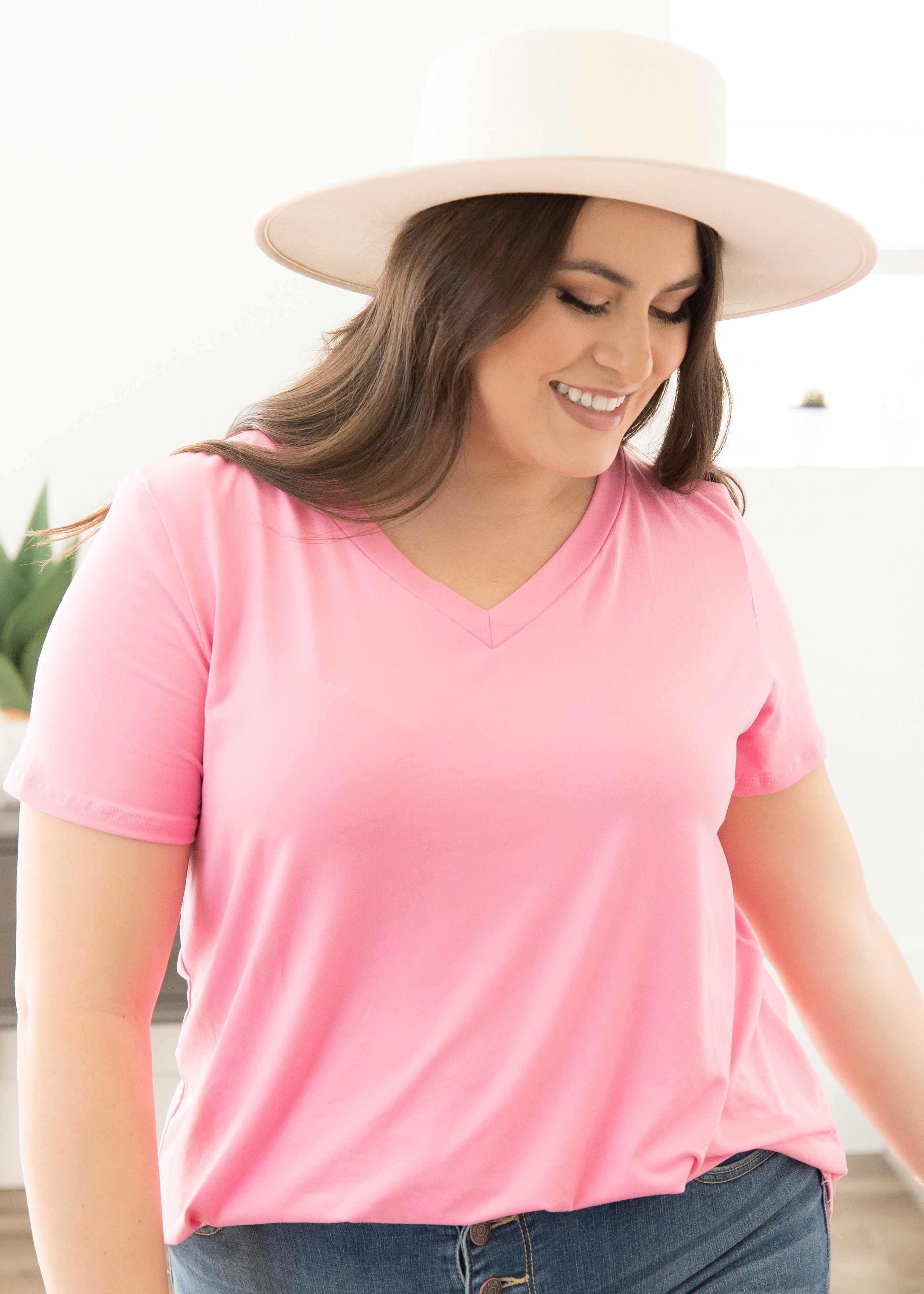 Leave It To Me V Neck Top