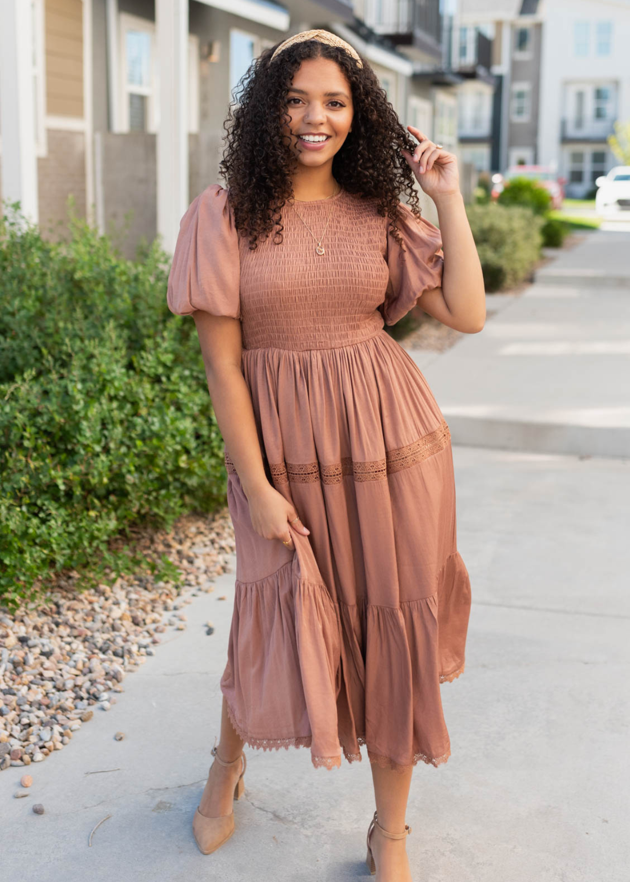 Leilani Chestnut Dress