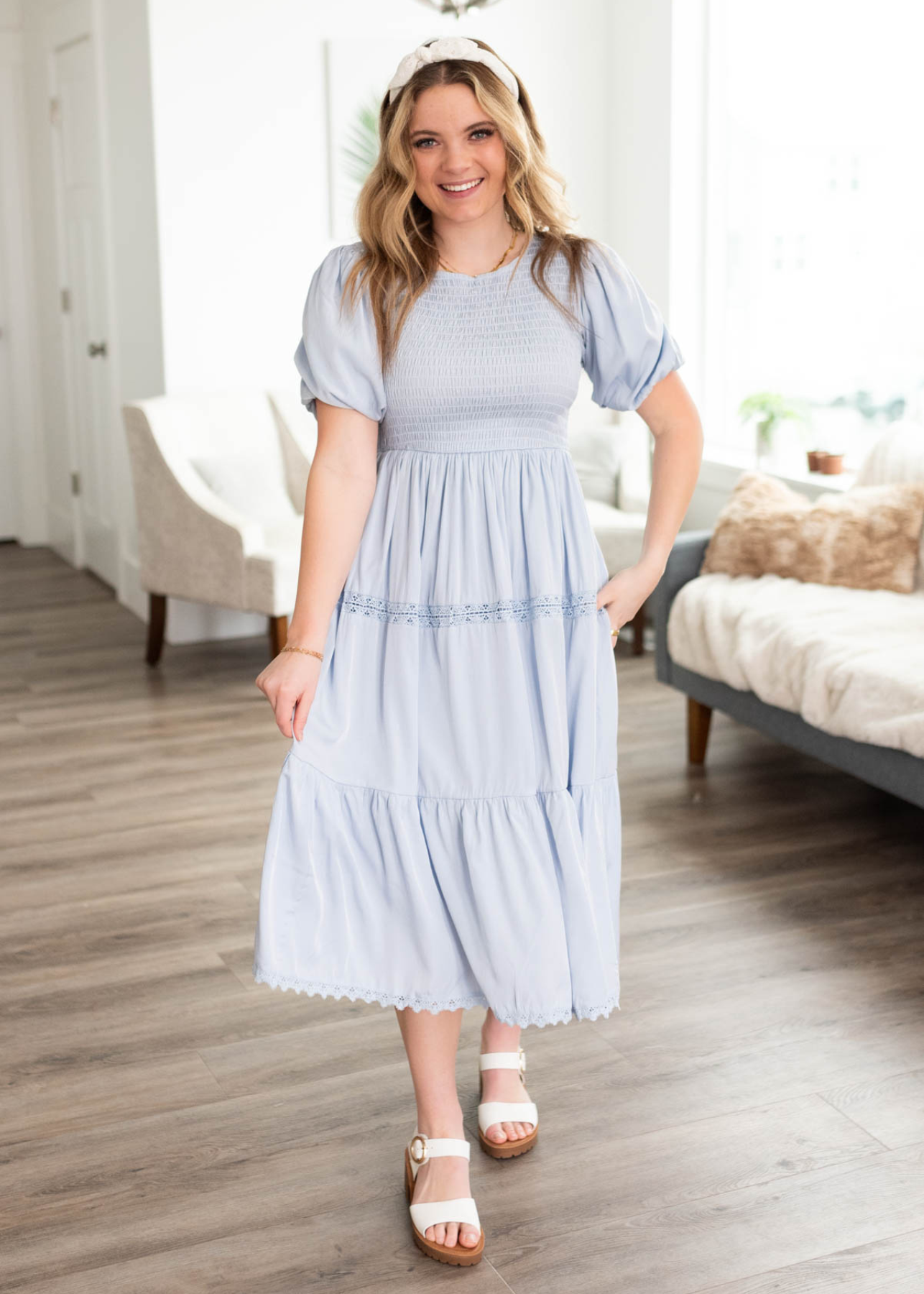 Leilani Light Blue Dress