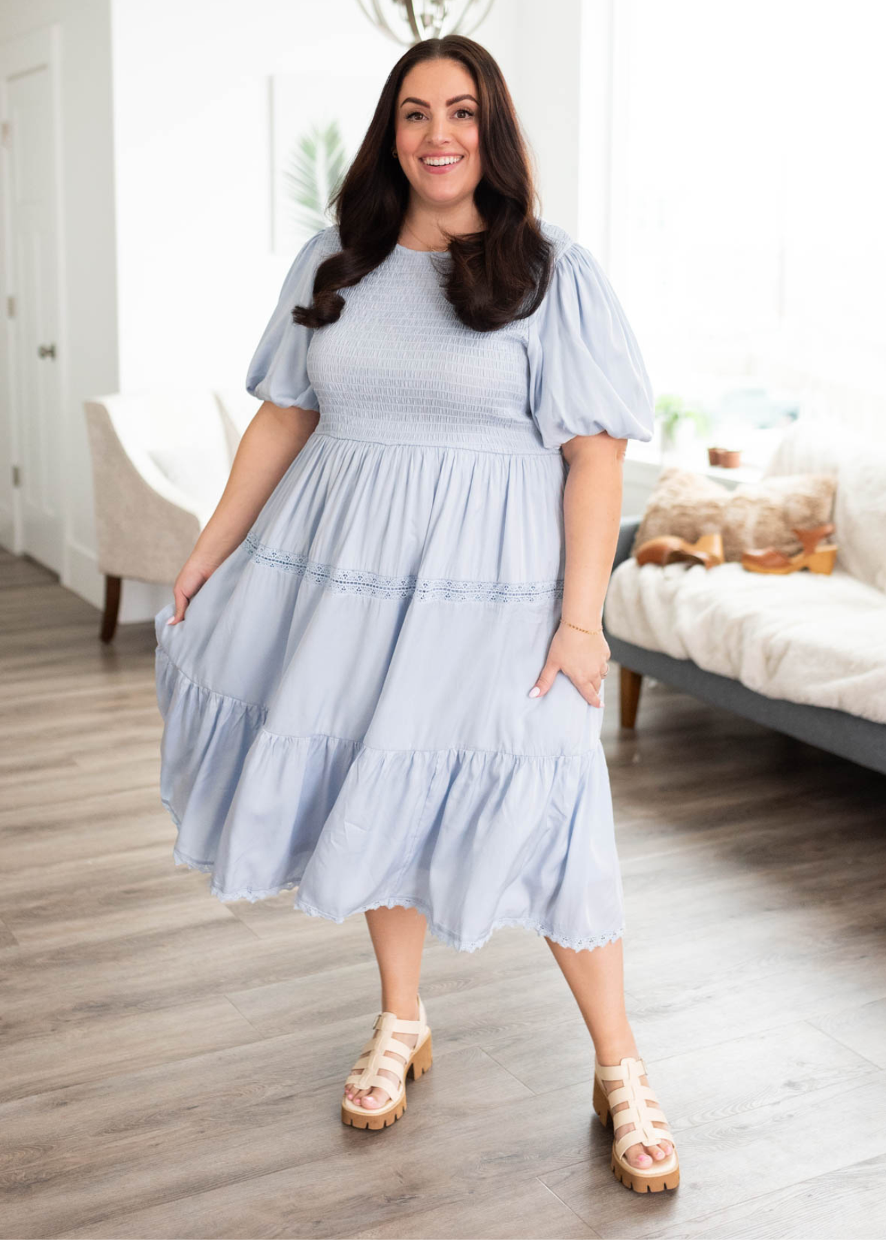 Leilani Light Blue Dress