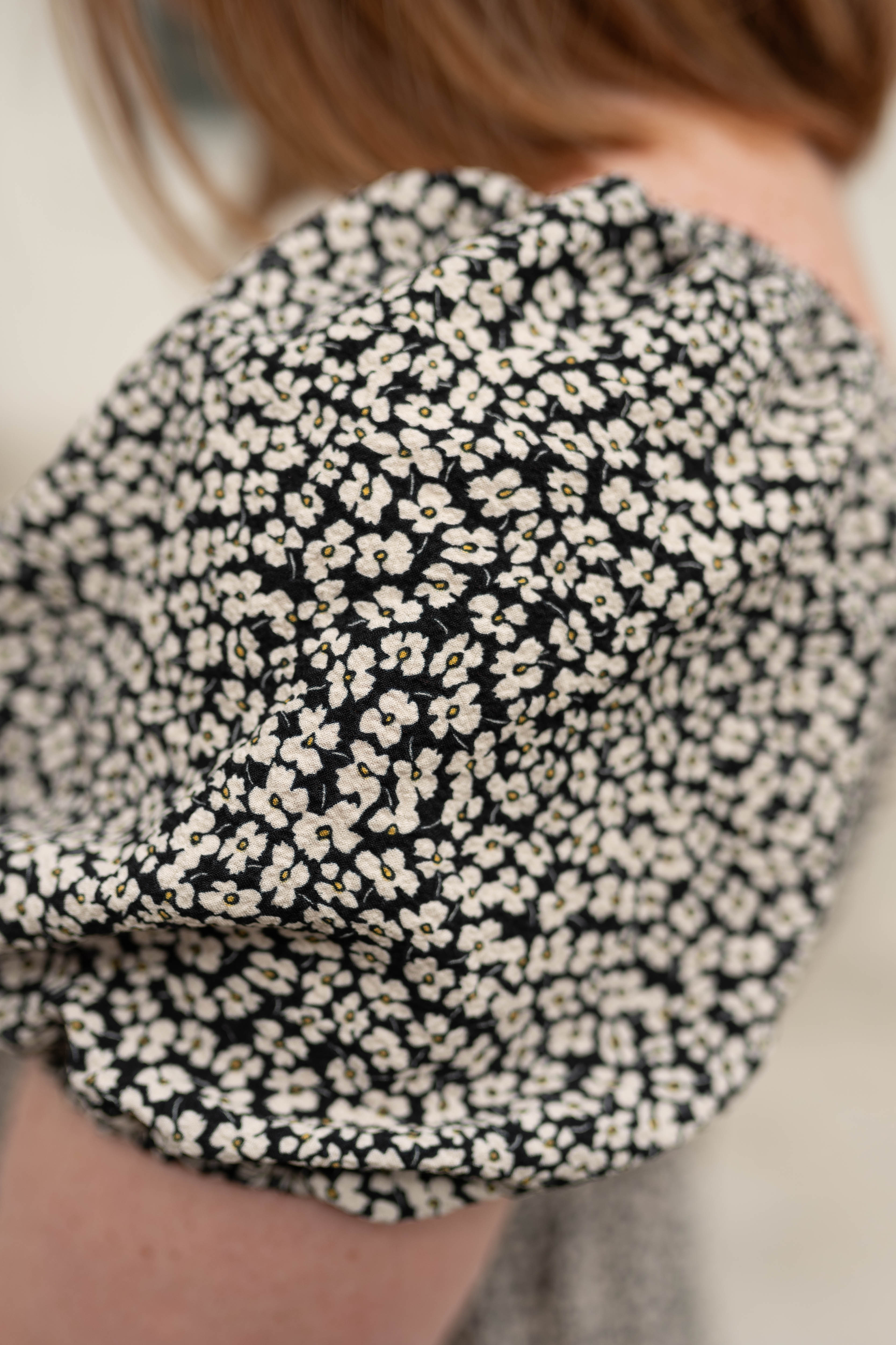 Leslie Black Floral Dress