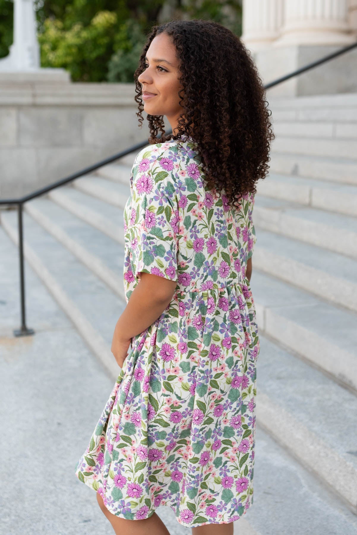 Leyton Ivory Multi Floral Dress