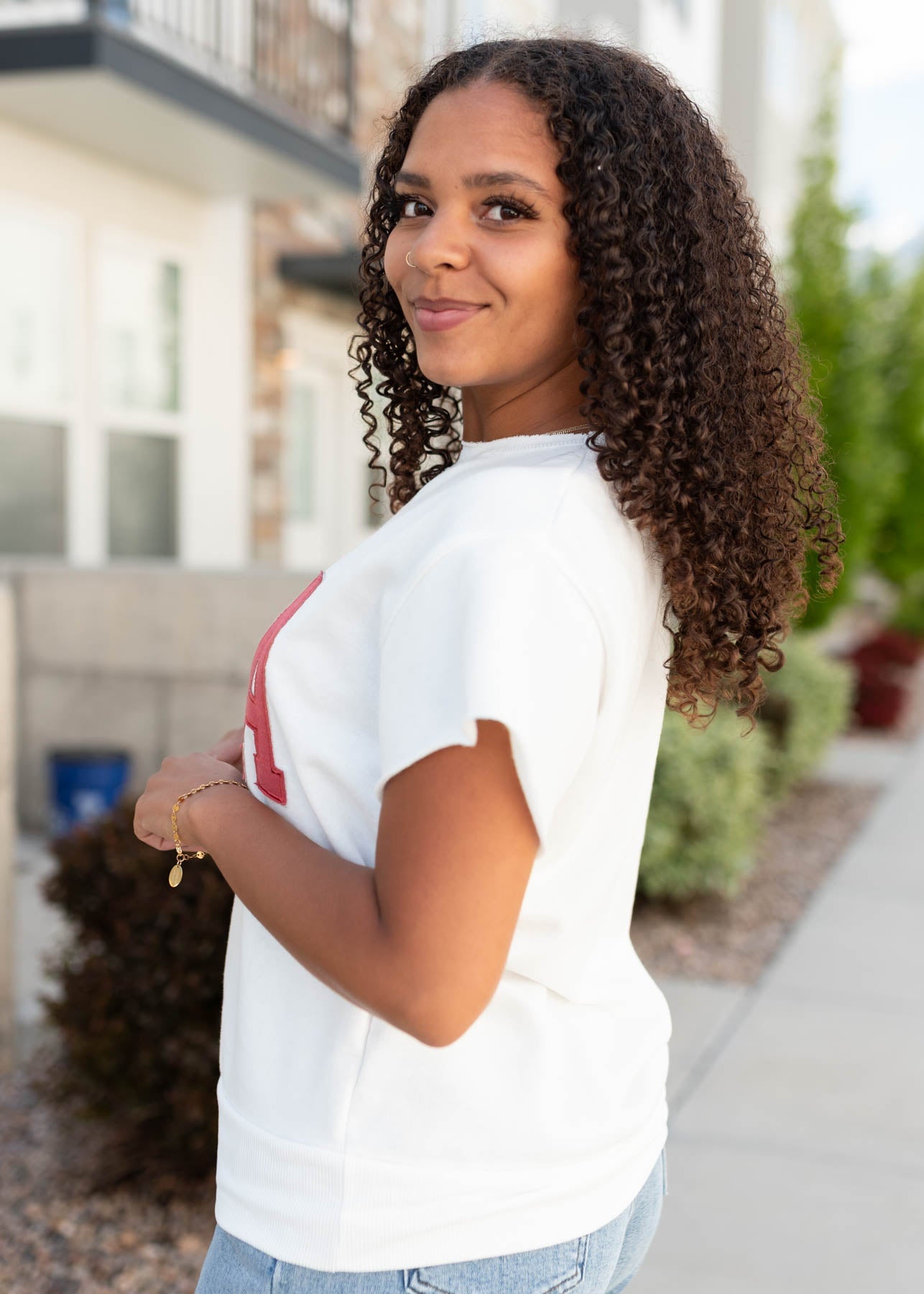Liberty White USA Top