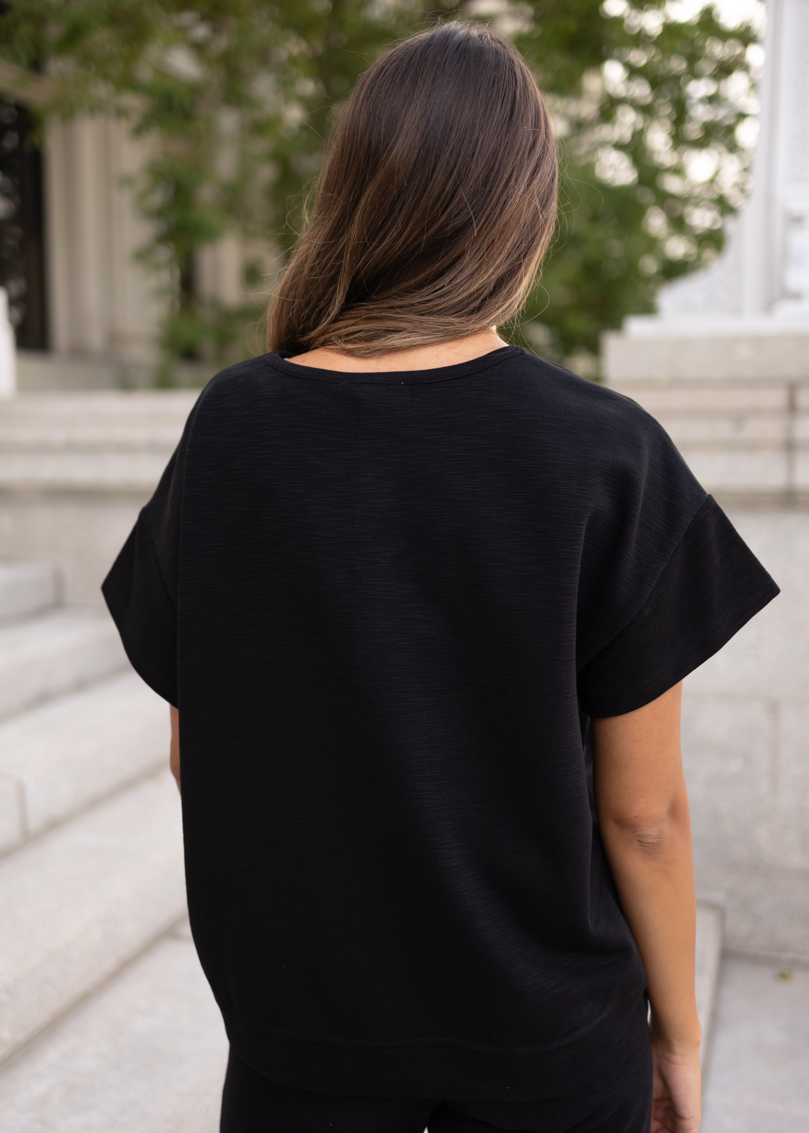 Lillian Black Knit Top