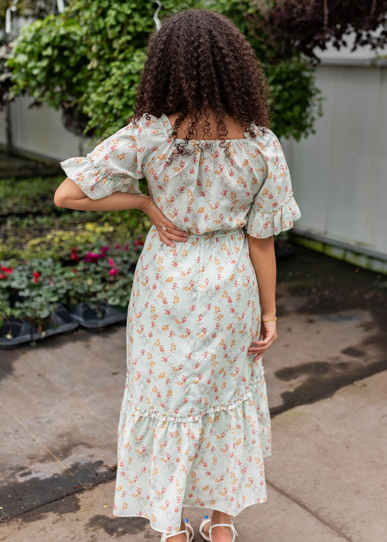 Lily Mint Floral Dress