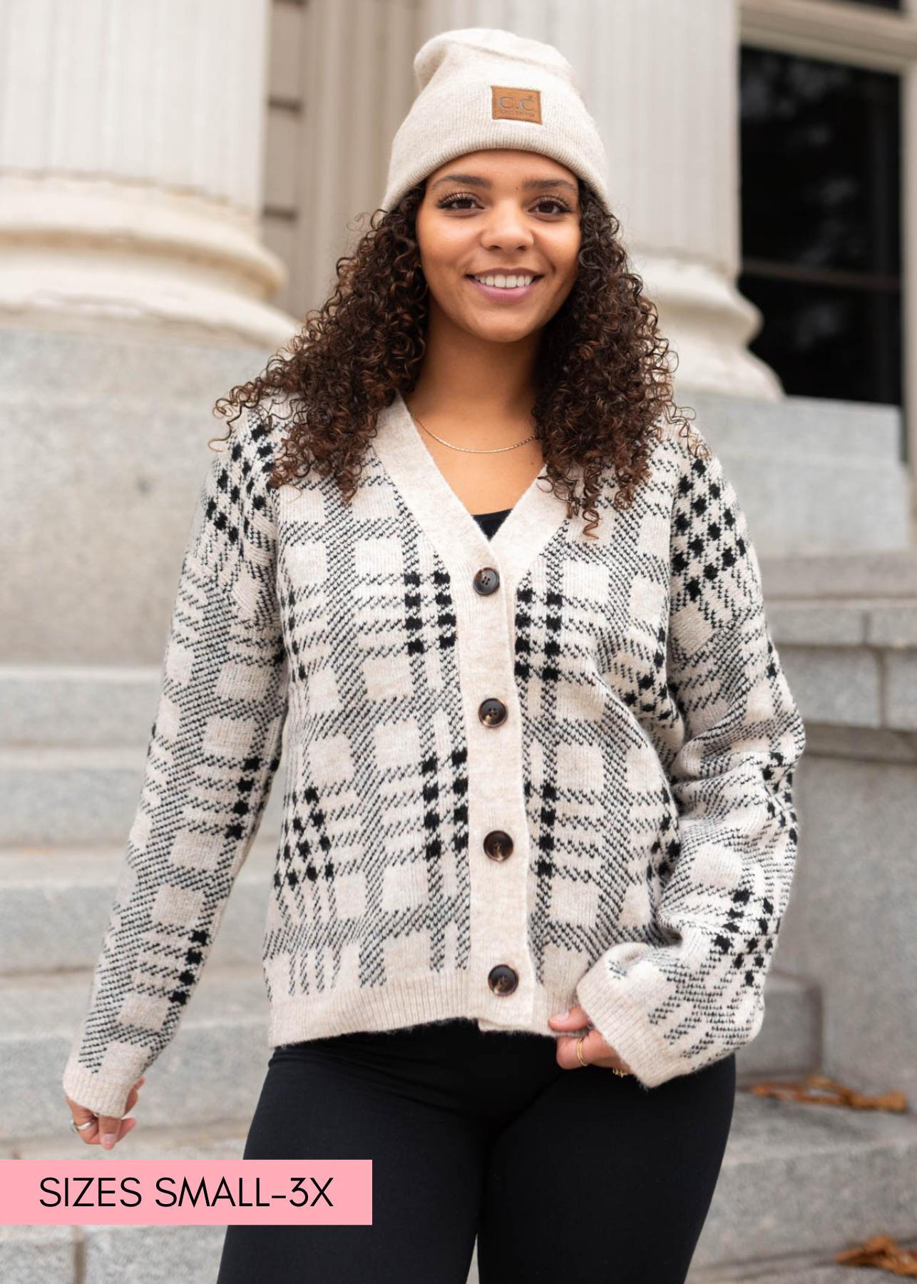 Livie Taupe Button Down Cardigan