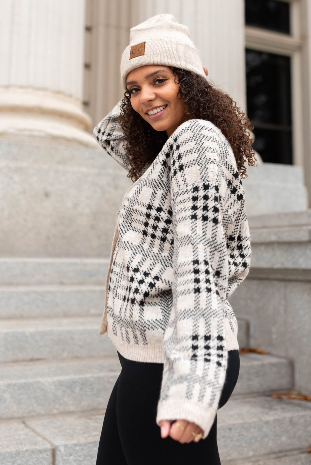 Livie Taupe Button Down Cardigan