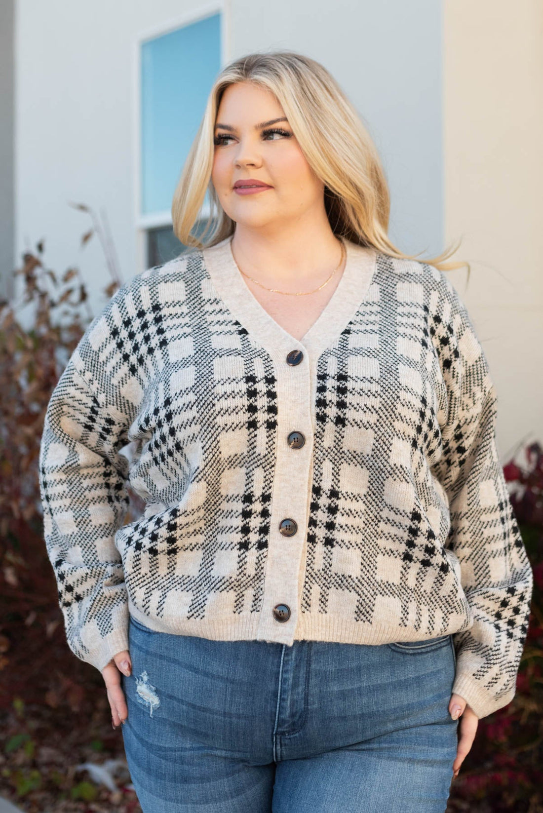 Livie Taupe Button Down Cardigan
