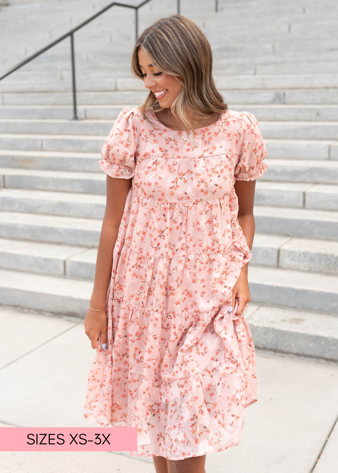 Lorelei Pink Floral Dress