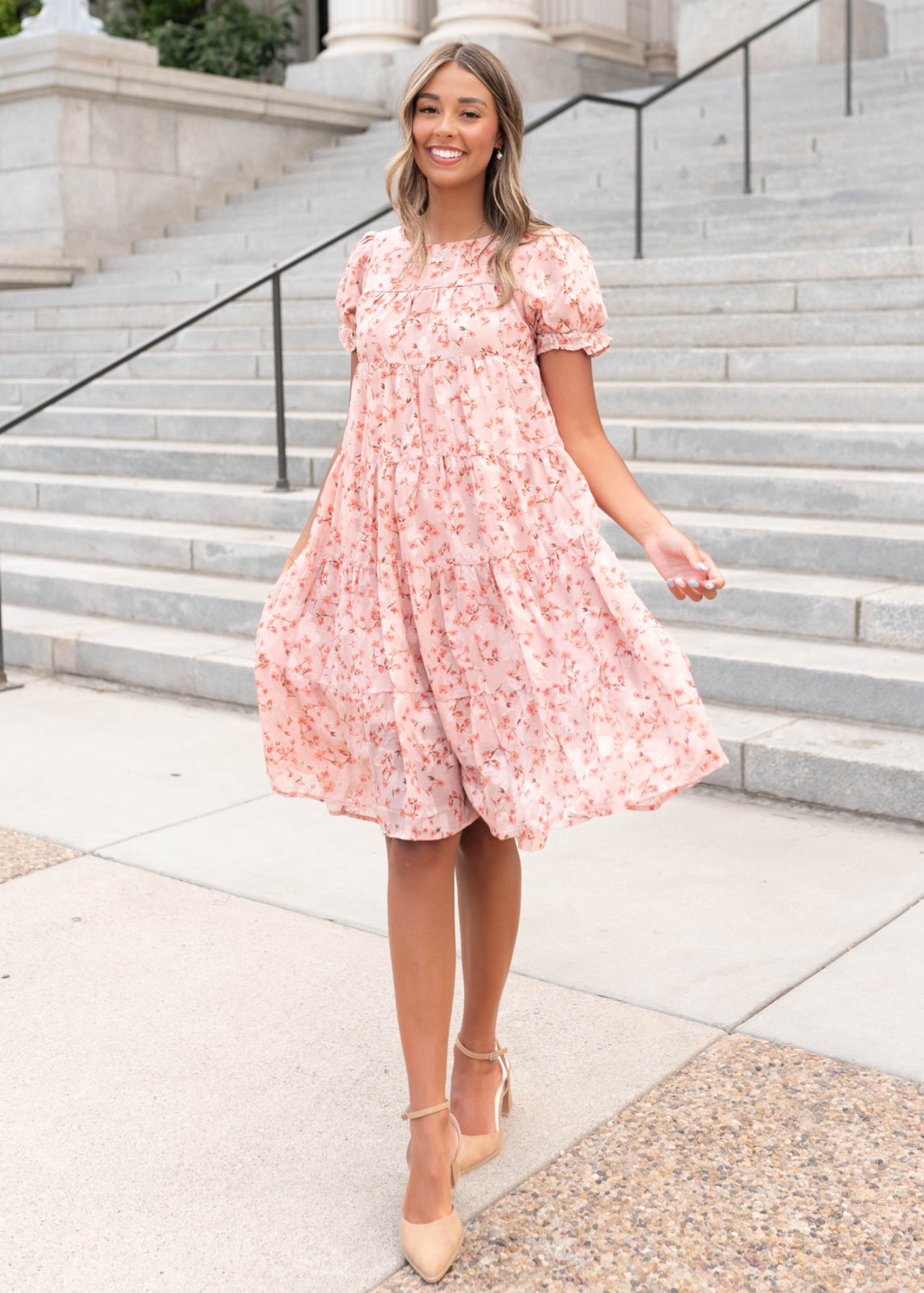 Lorelei Pink Floral Dress