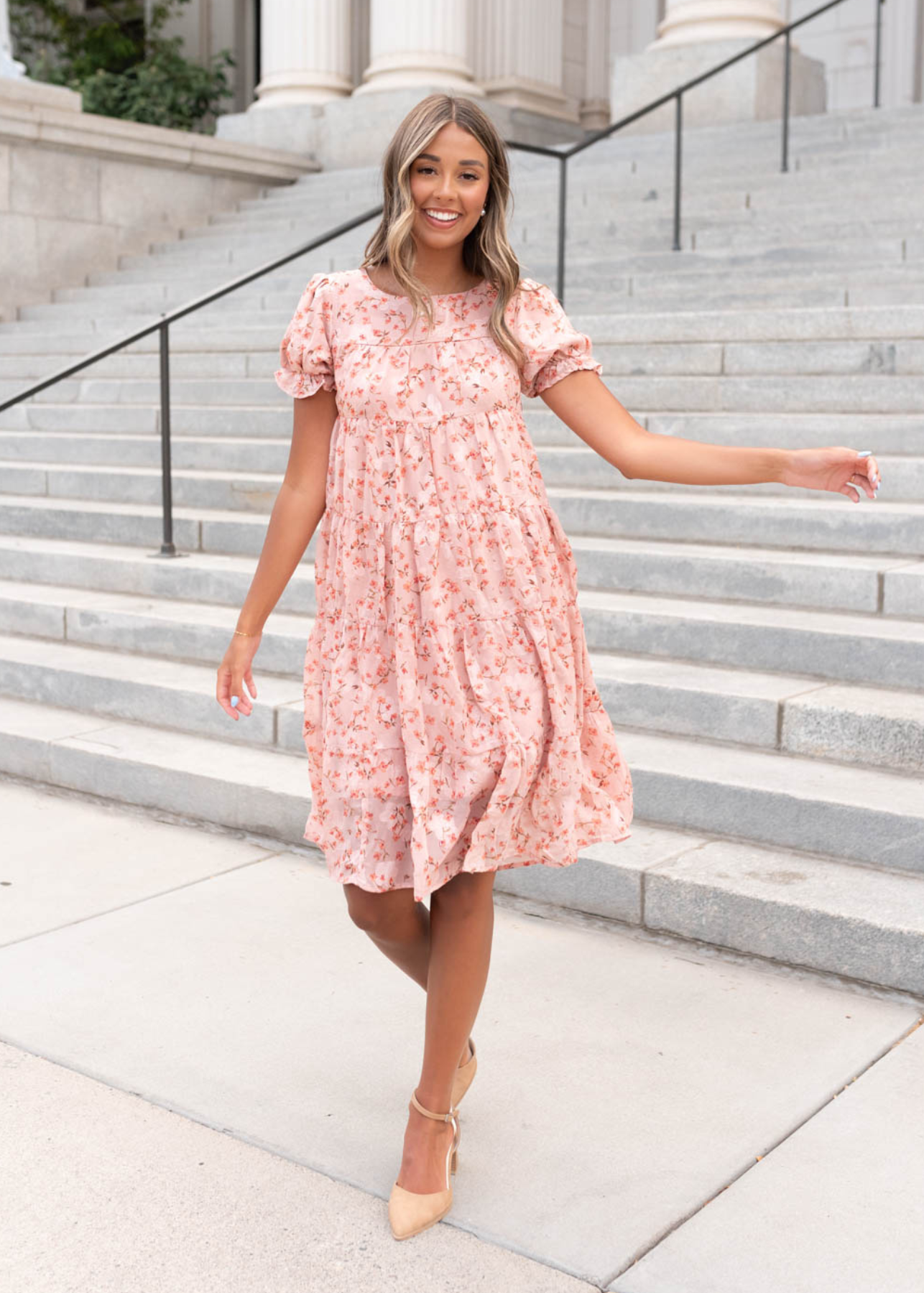 Lorelei Pink Floral Dress
