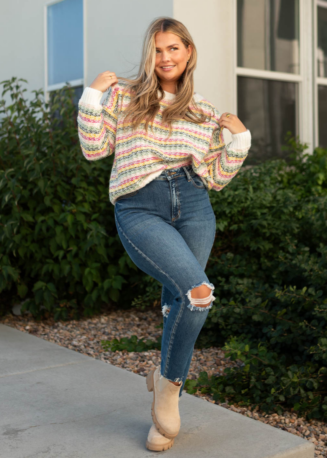 Loren Striped Sweater