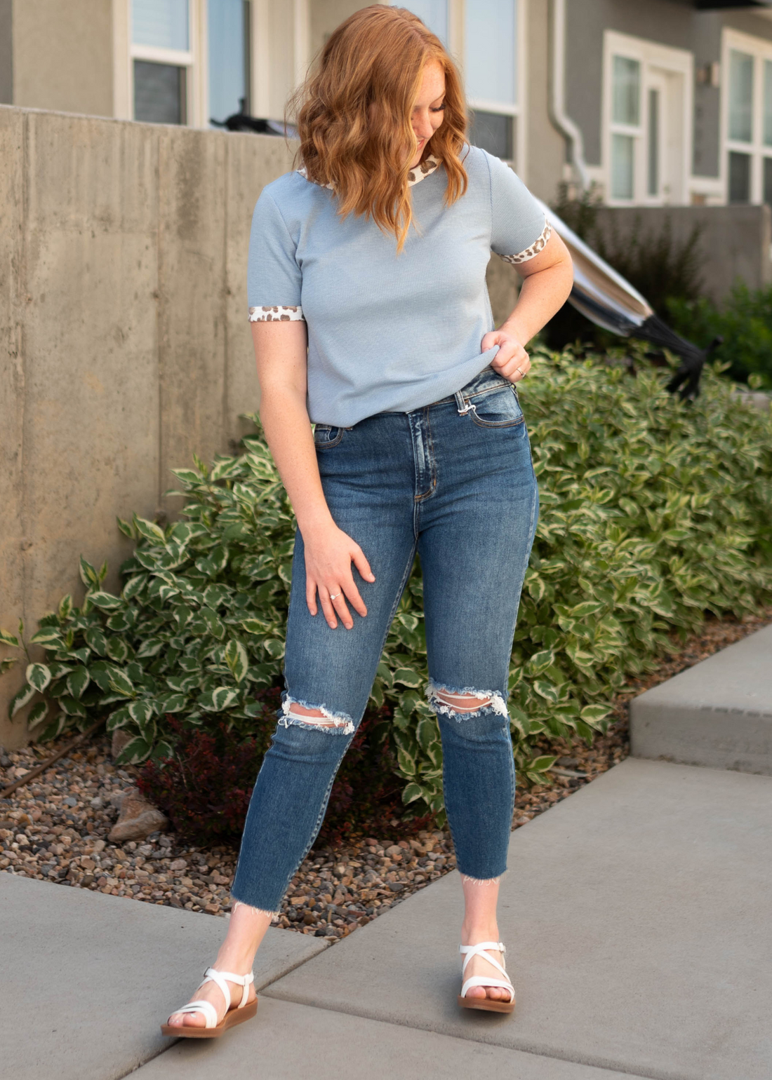 Loretta Denim Blue Top