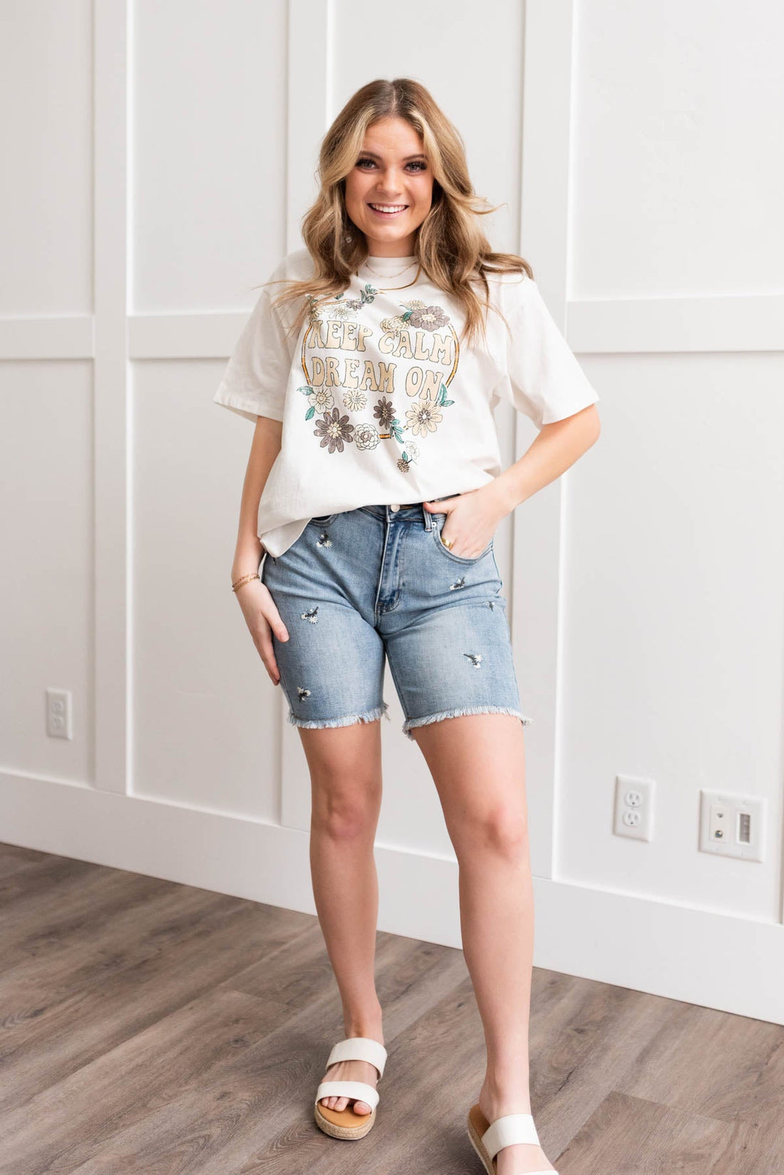 Louise Floral Embroidered Shorts