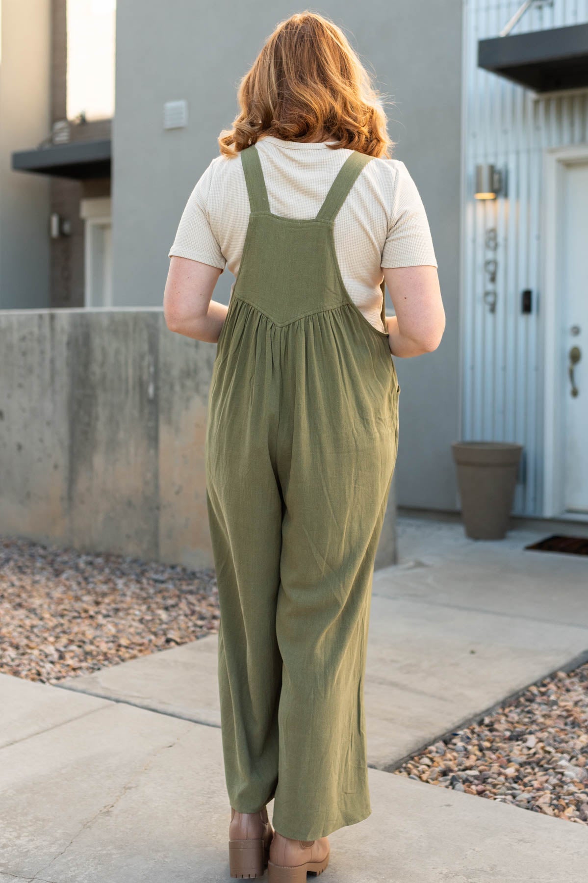 Luann Olive Jumpsuit