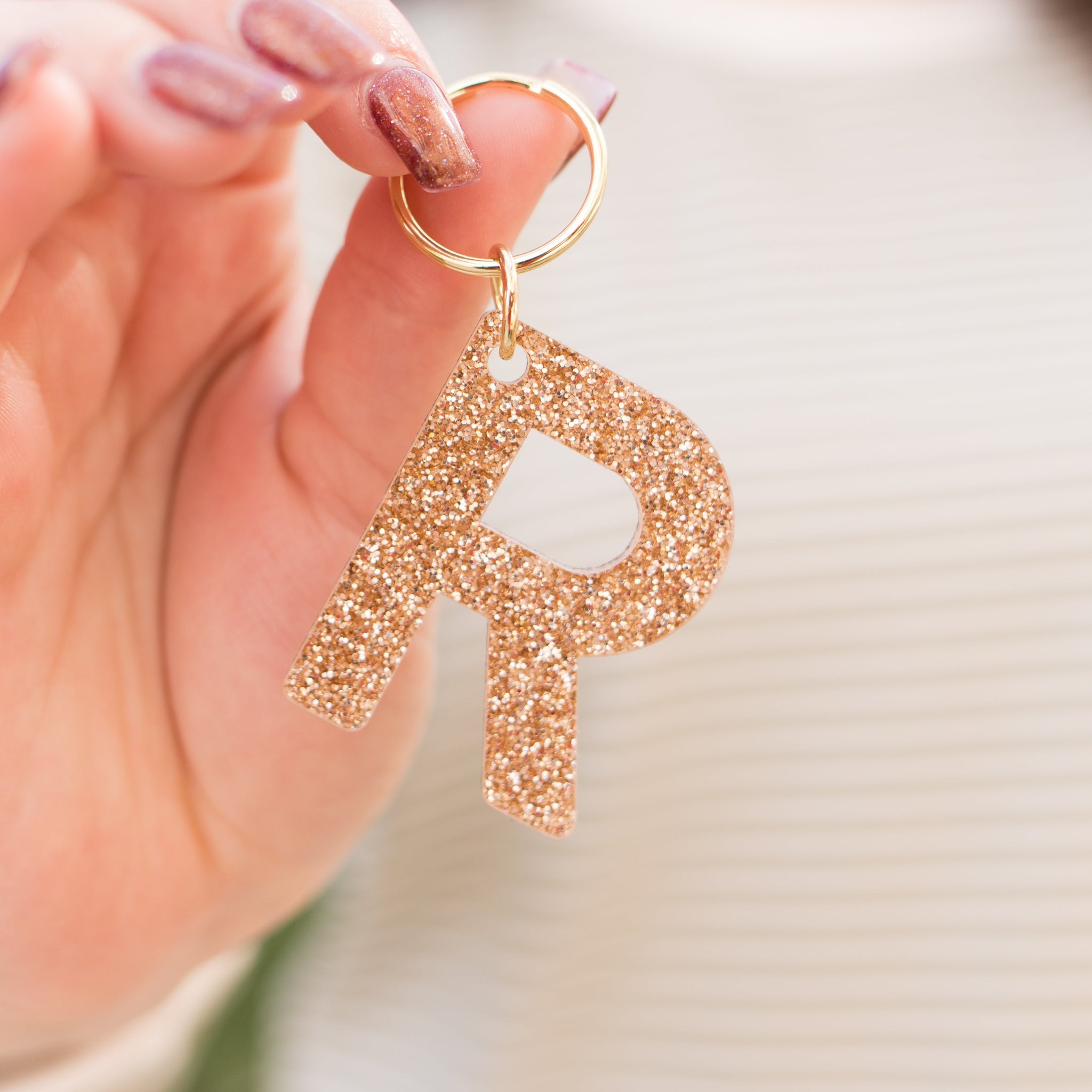 Lucky Feather Glitter Letter