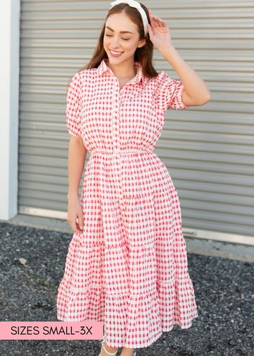 Lucy Cherry Plaid Dress