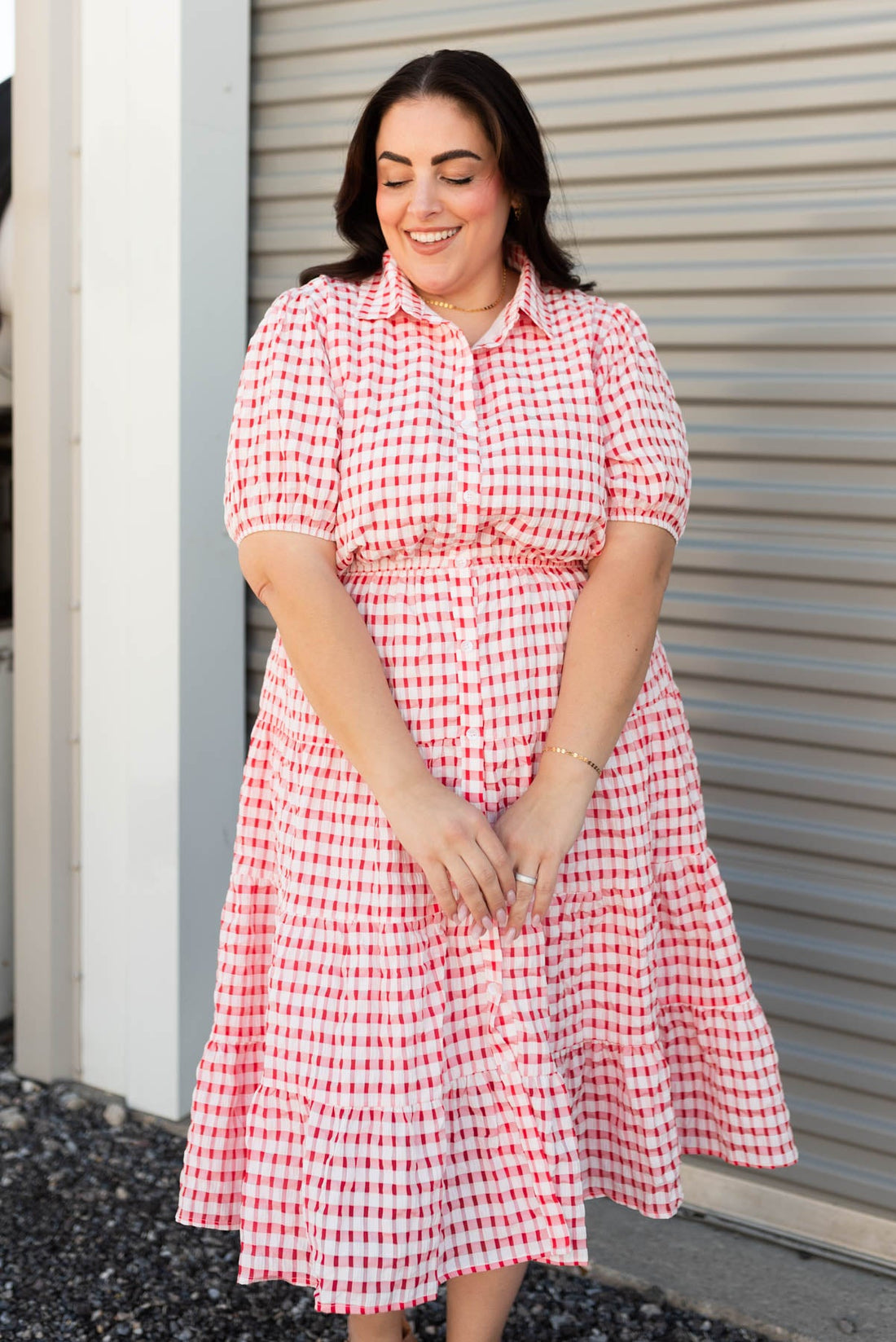 Lucy Cherry Plaid Dress