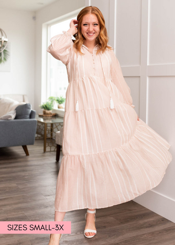 Lucy Tan Patterned Dress