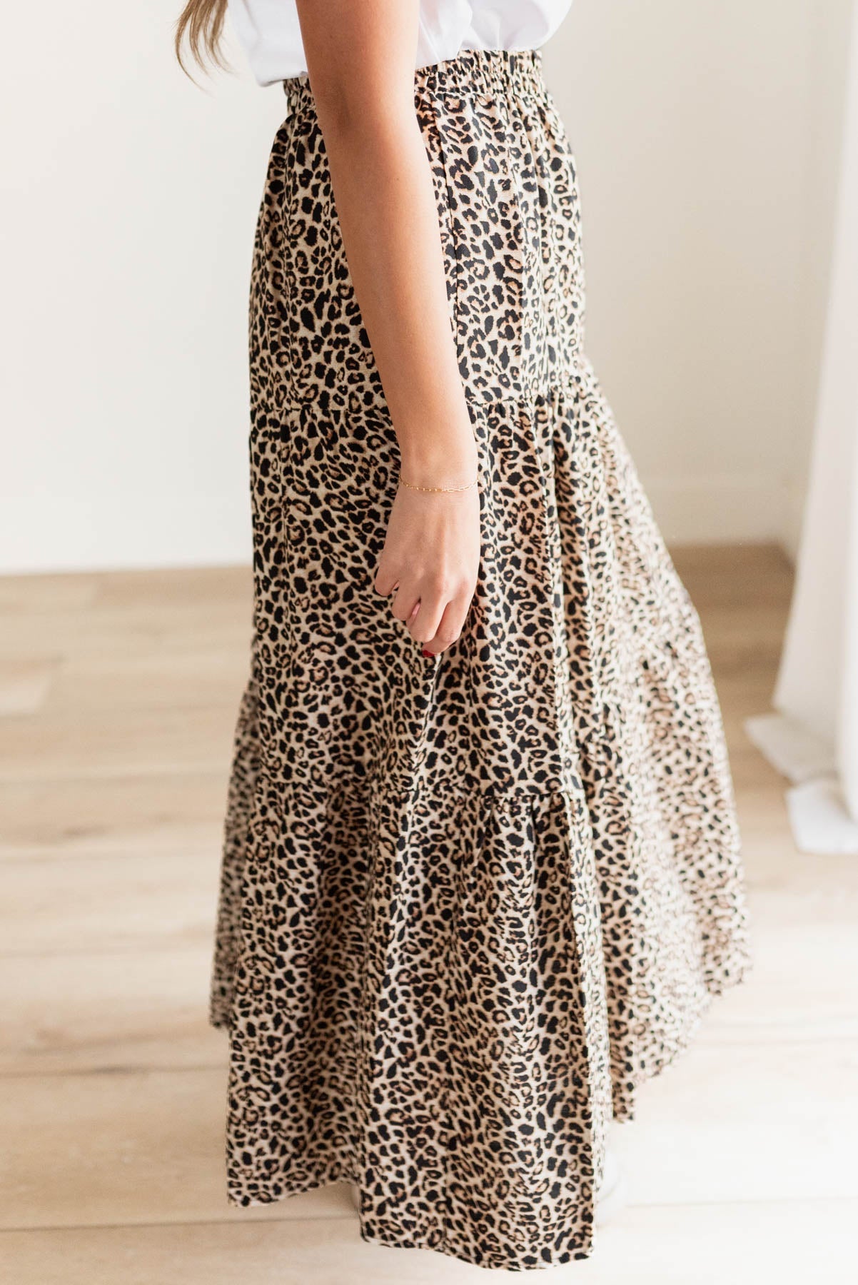 Lynne Leopard Print Skirt