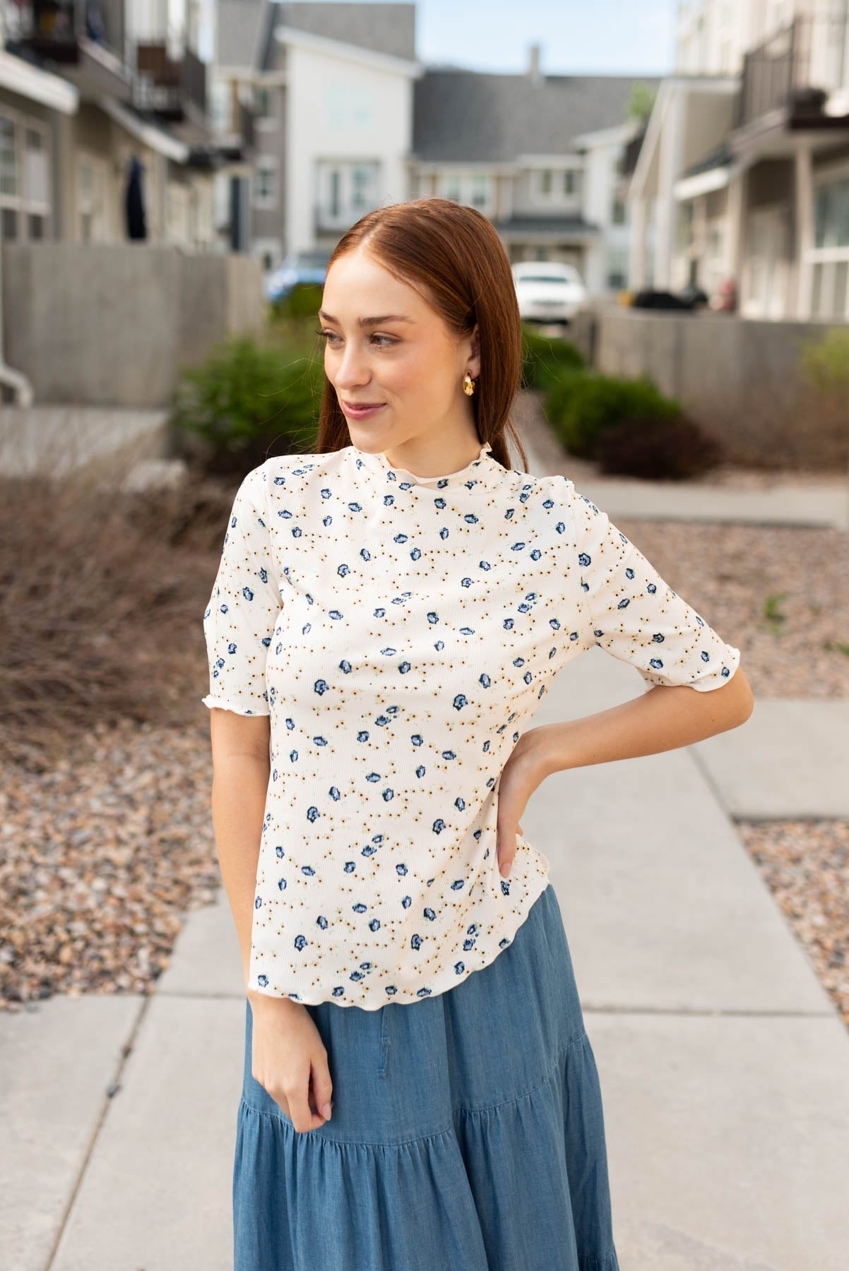 Lynsey Cream Floral Top