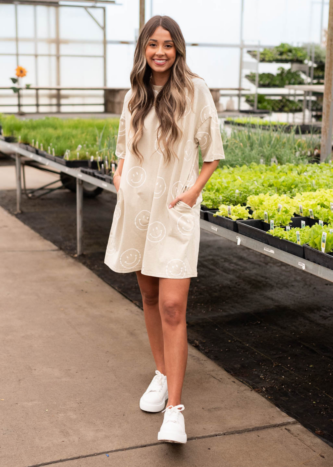 Lynzie Khaki Tunic Dress