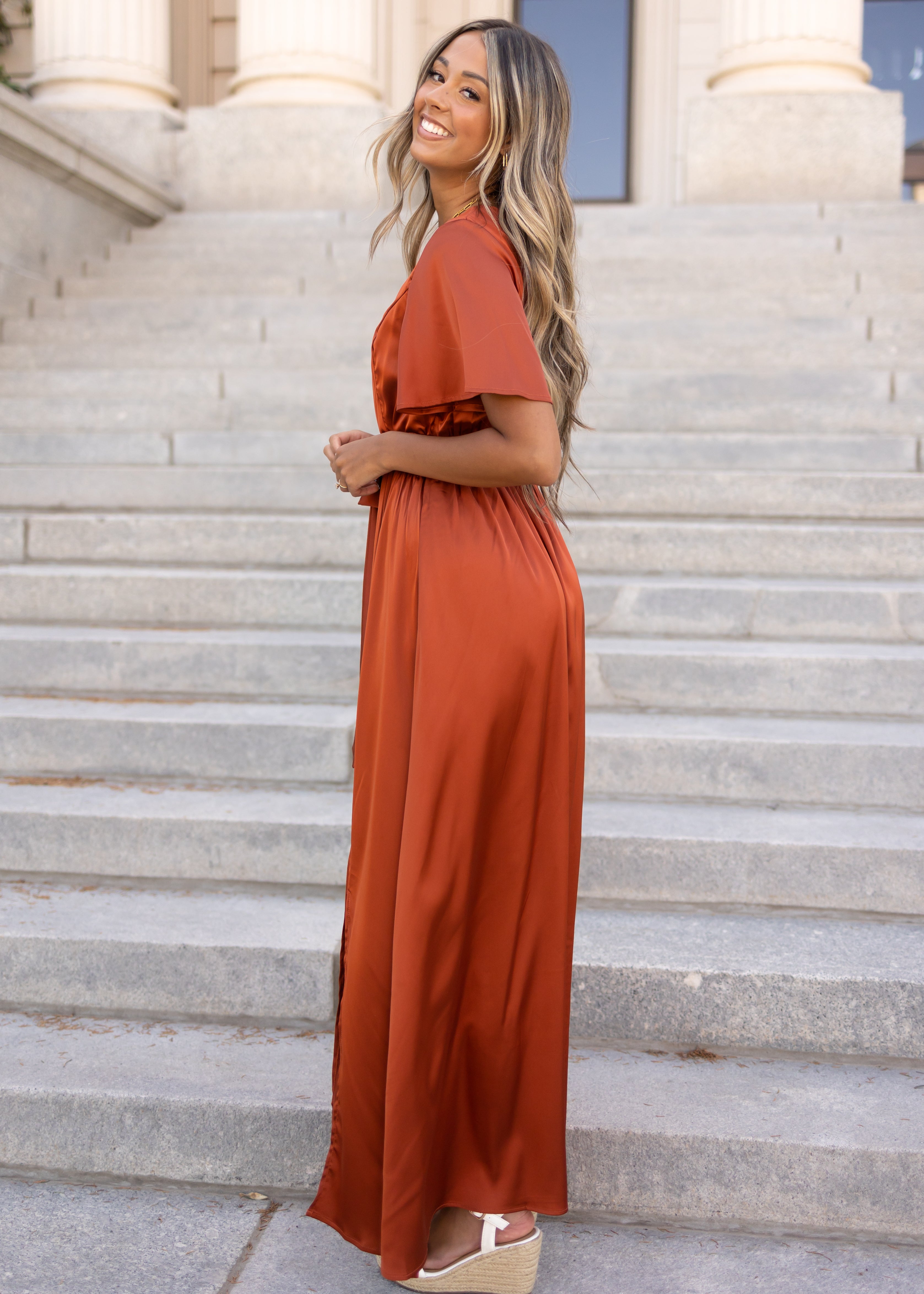 Alissa Rust Dress