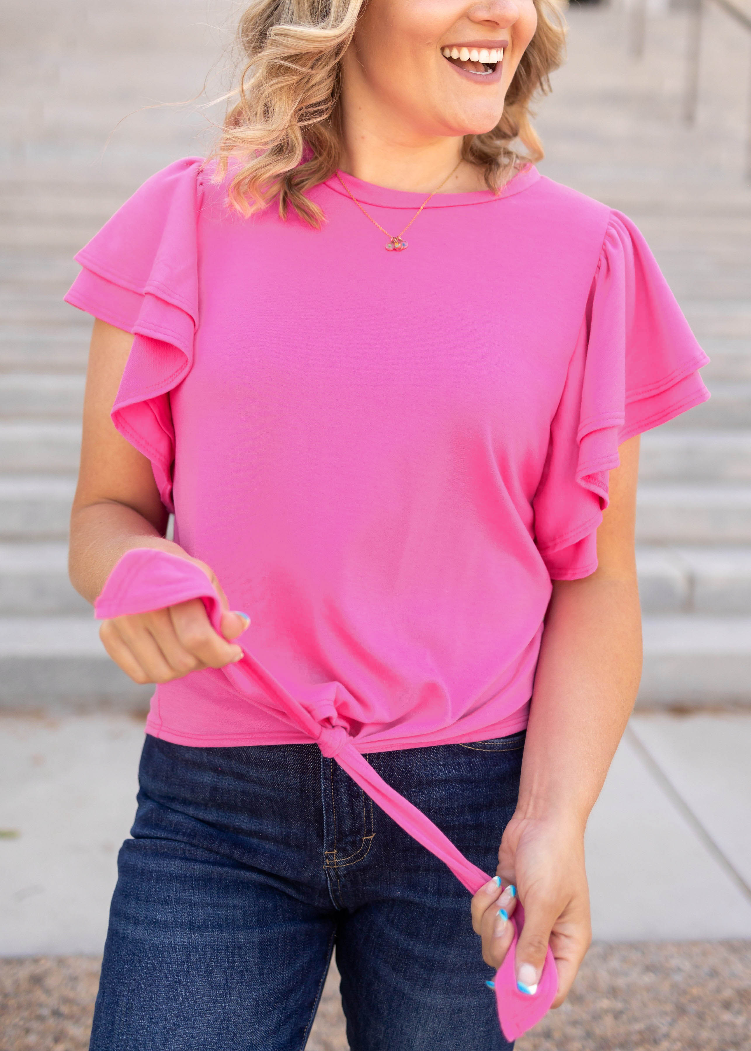 Odelia Fuchsia Top