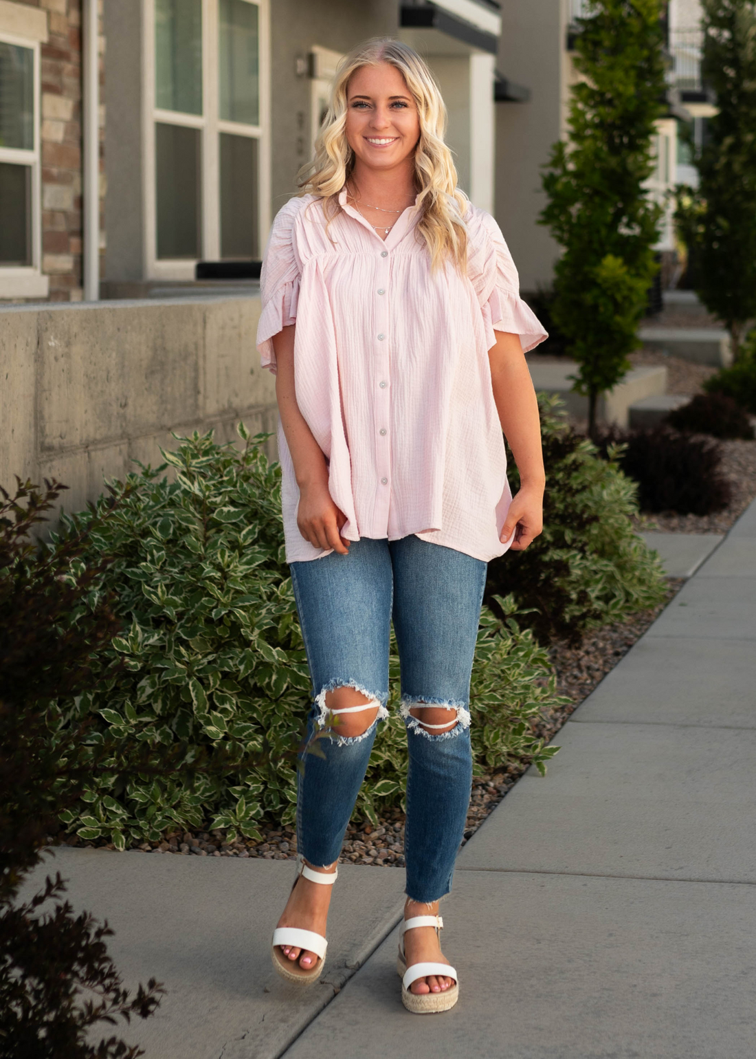 Maddie Blush Top