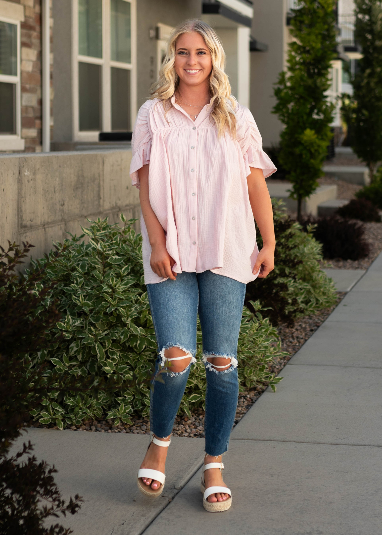 Maddie Blush Top