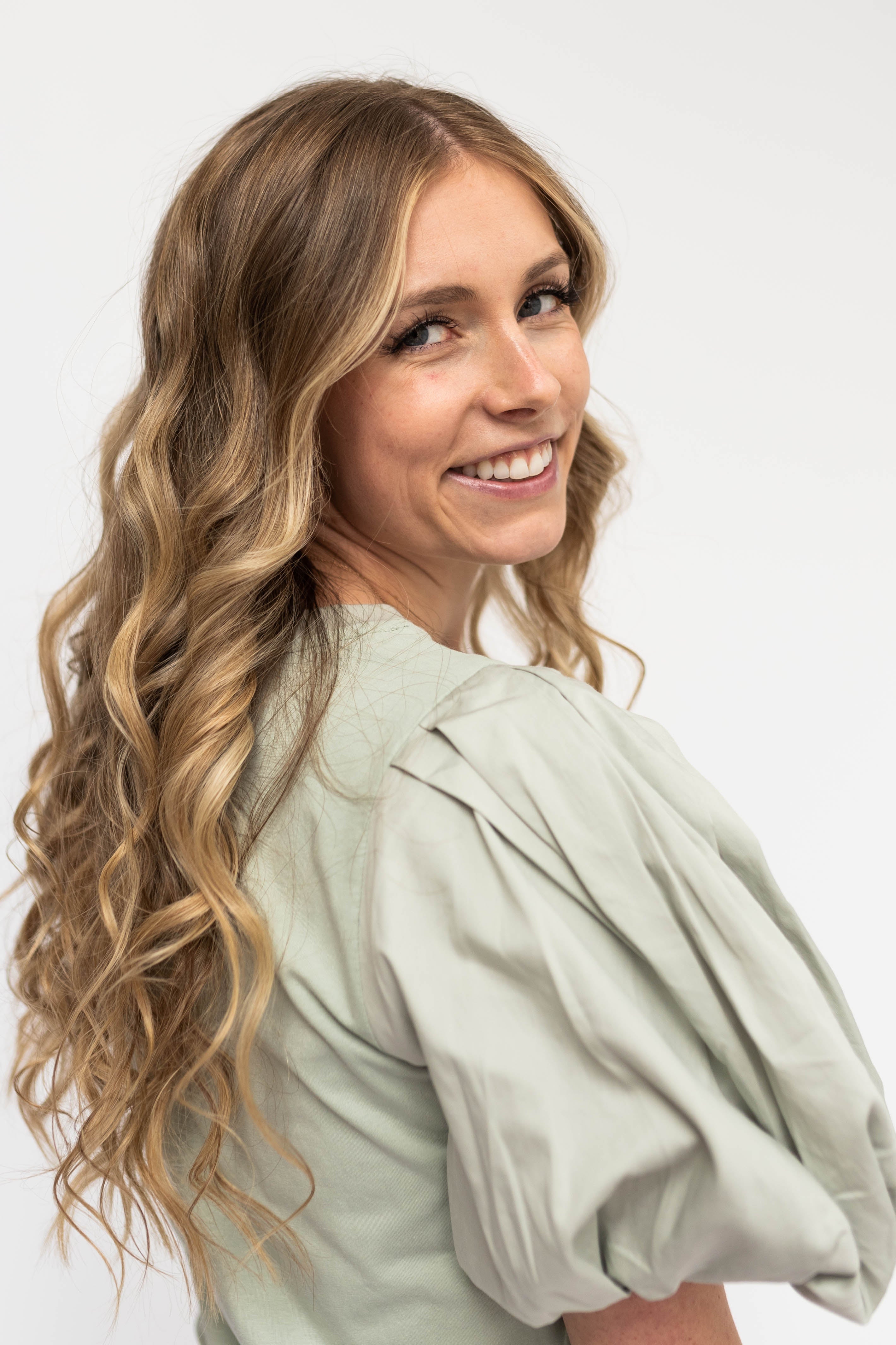 Madeline Light Sage Top