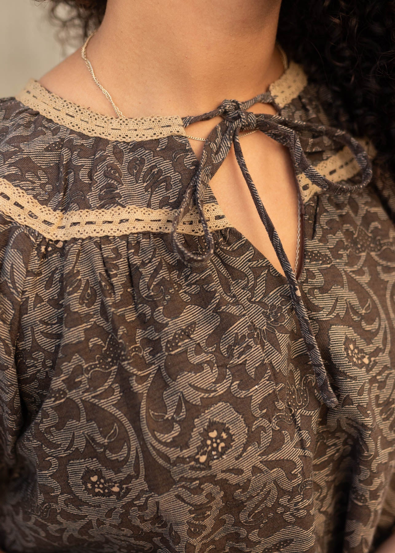 Madison Brown Pattern Top