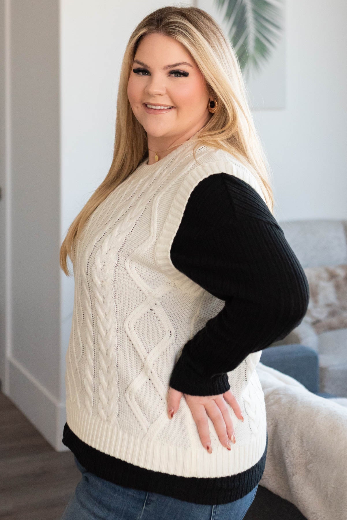 Madison Ivory Sweater Vest