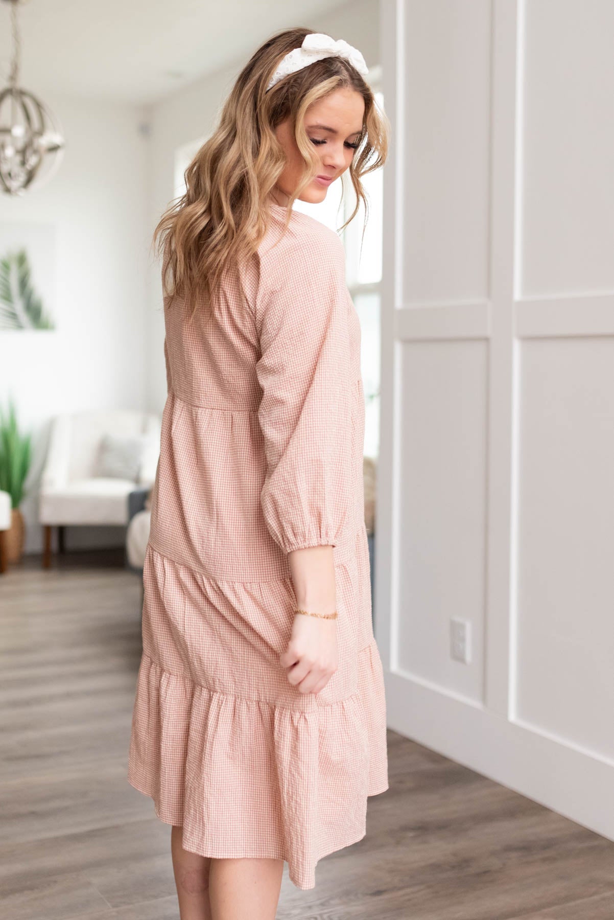 Maizie Blush Tiered Dress