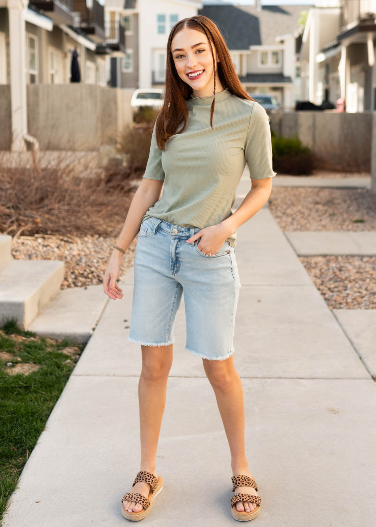 Makelle Sage Textured Knit Top