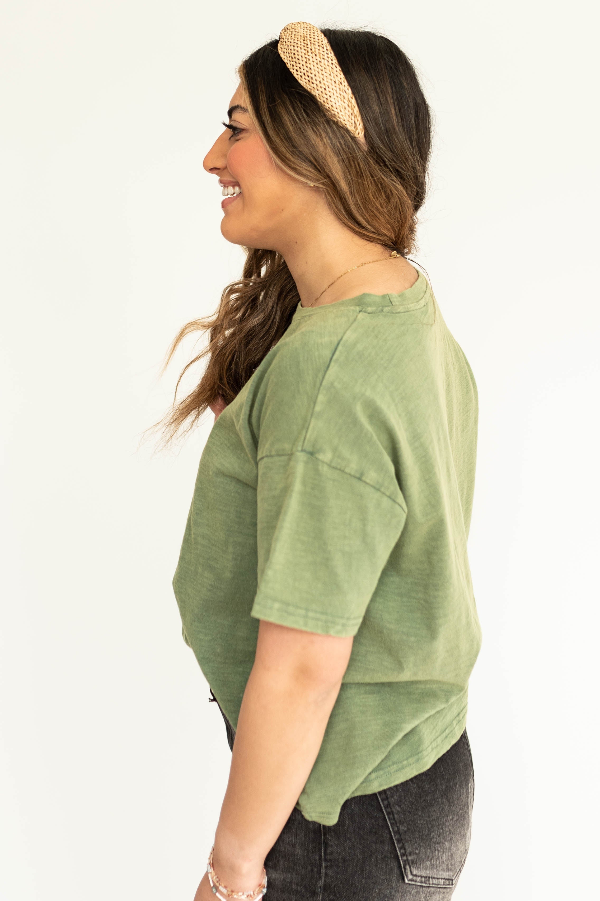 Marissa Deep Sage Top