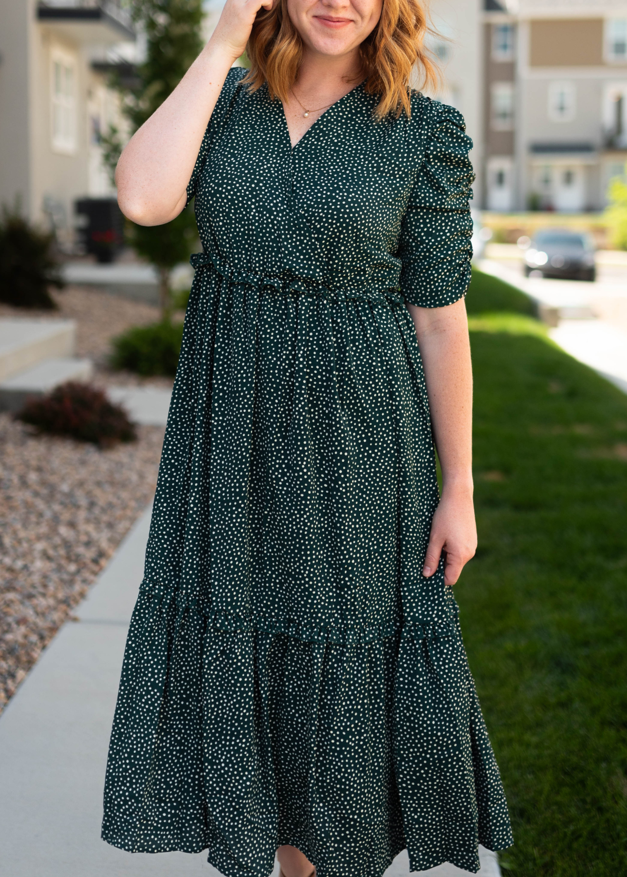 Marlene Hunter Green Dress
