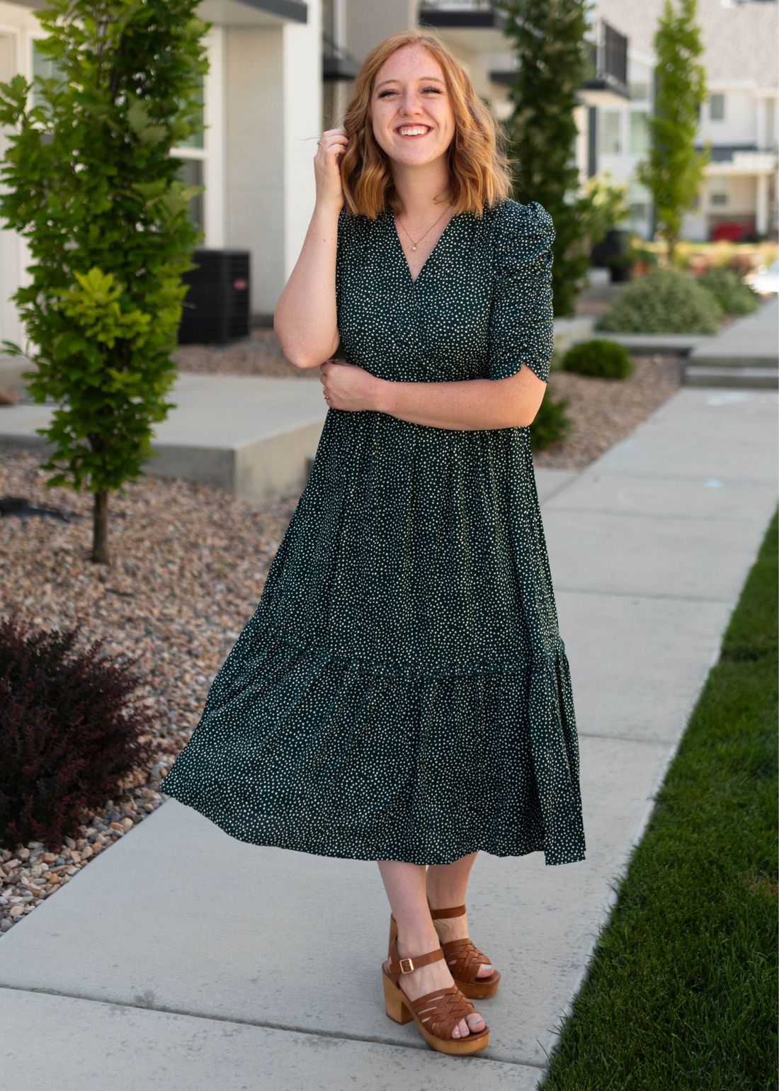 Marlene Hunter Green Dress